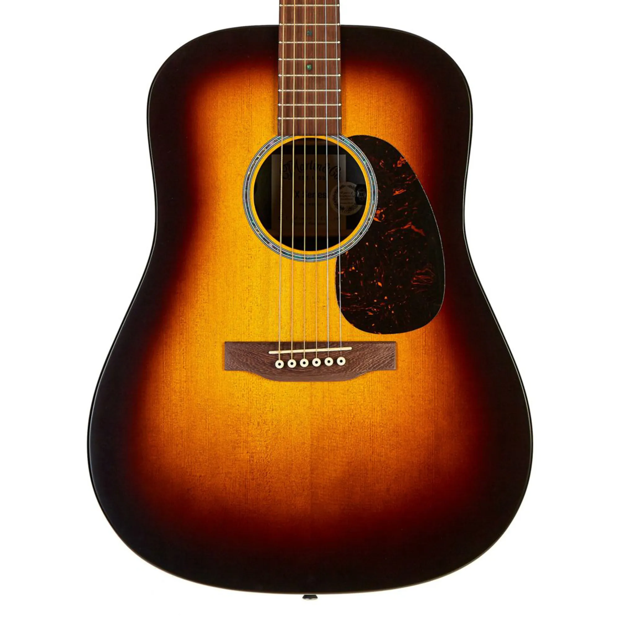 Martin D-X2E Dreadnought Acoustic Electric Guitar - Ziricote Burst