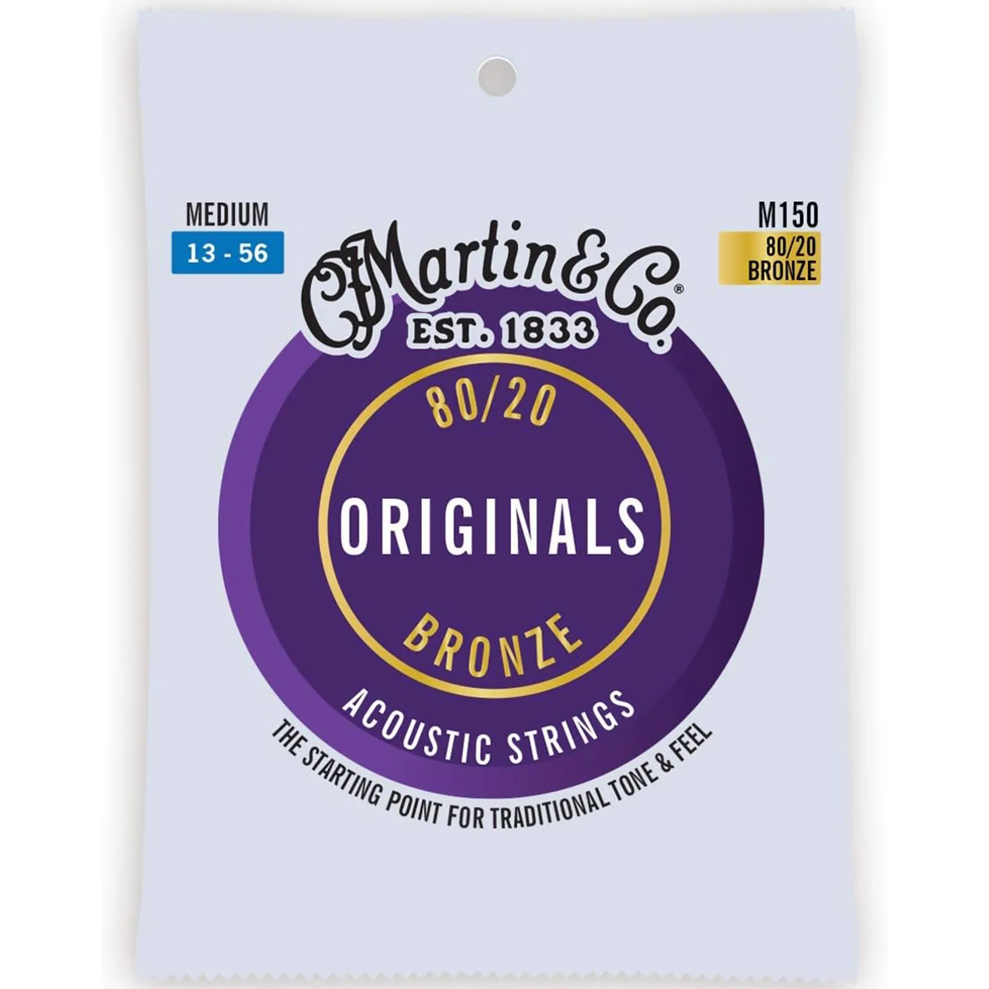 Martin Strings The Original Acoustic Guitar Set 80/20 Medium - 013-.056