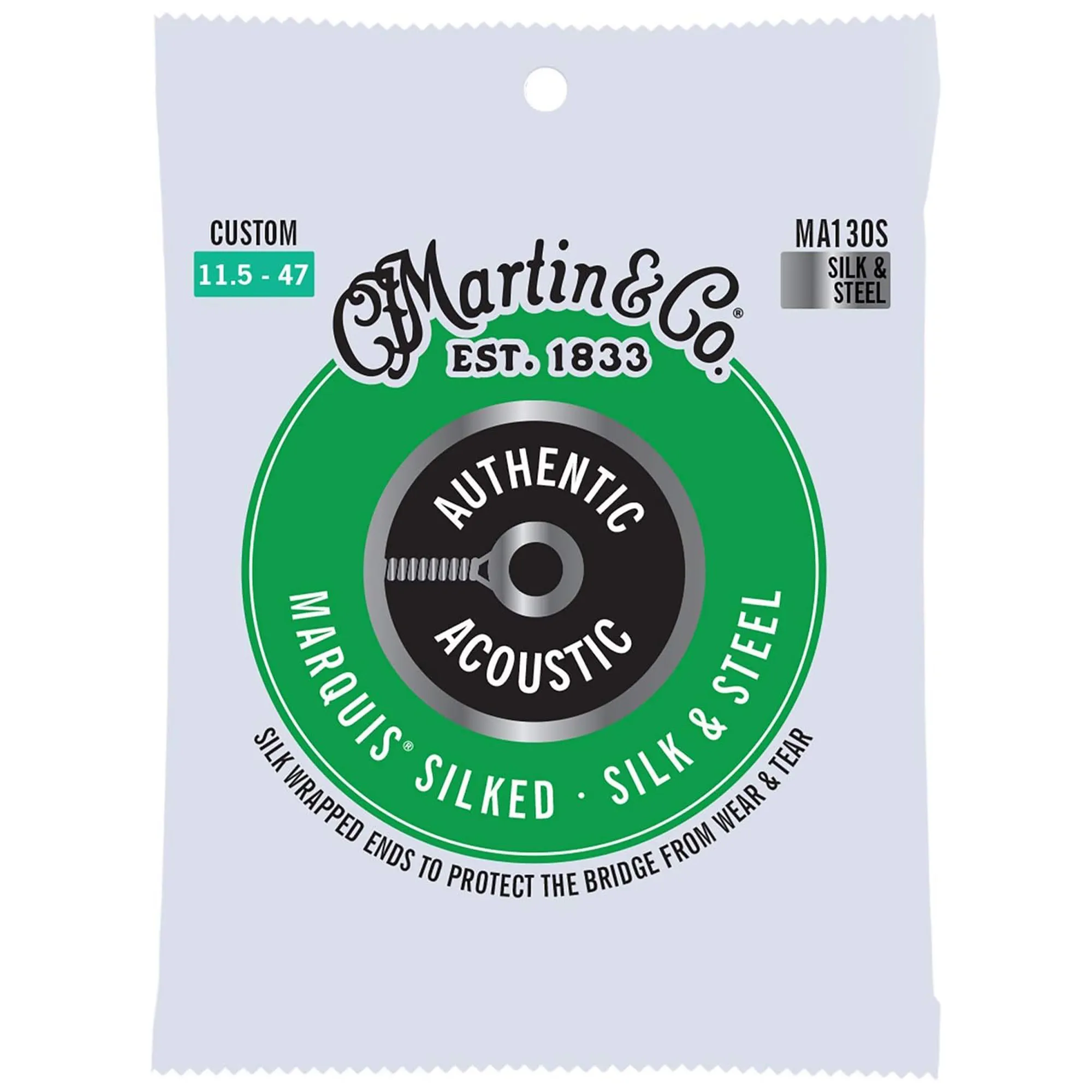 Martin  Authentic Acoustic Guitar Marquis Silked Silk and Steel - Extra Light .011.5 -.047