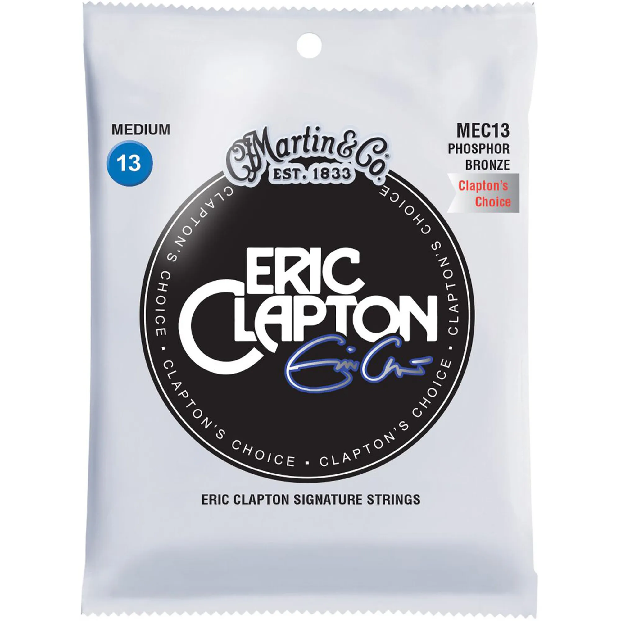 Martin Strings Eric Clapton's Choice Acoustic Guitar Set 92/8 Phosphor Bronze Medium - 013 -.056