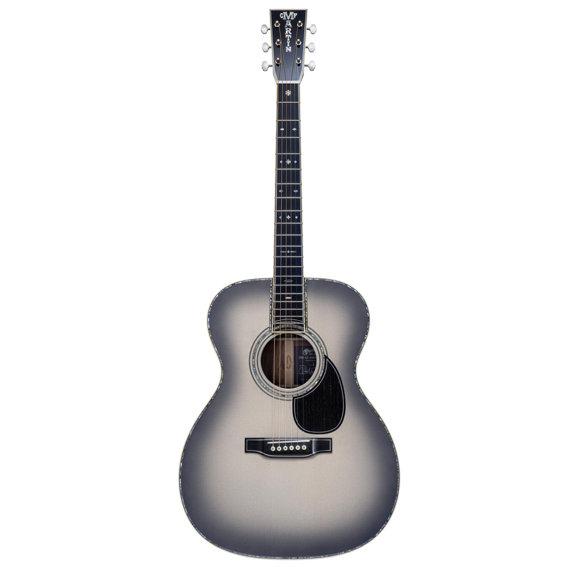 Martin John Mayer OM-45 Anniversary Acoustic Electric Guitar - Platinum Gray Burst