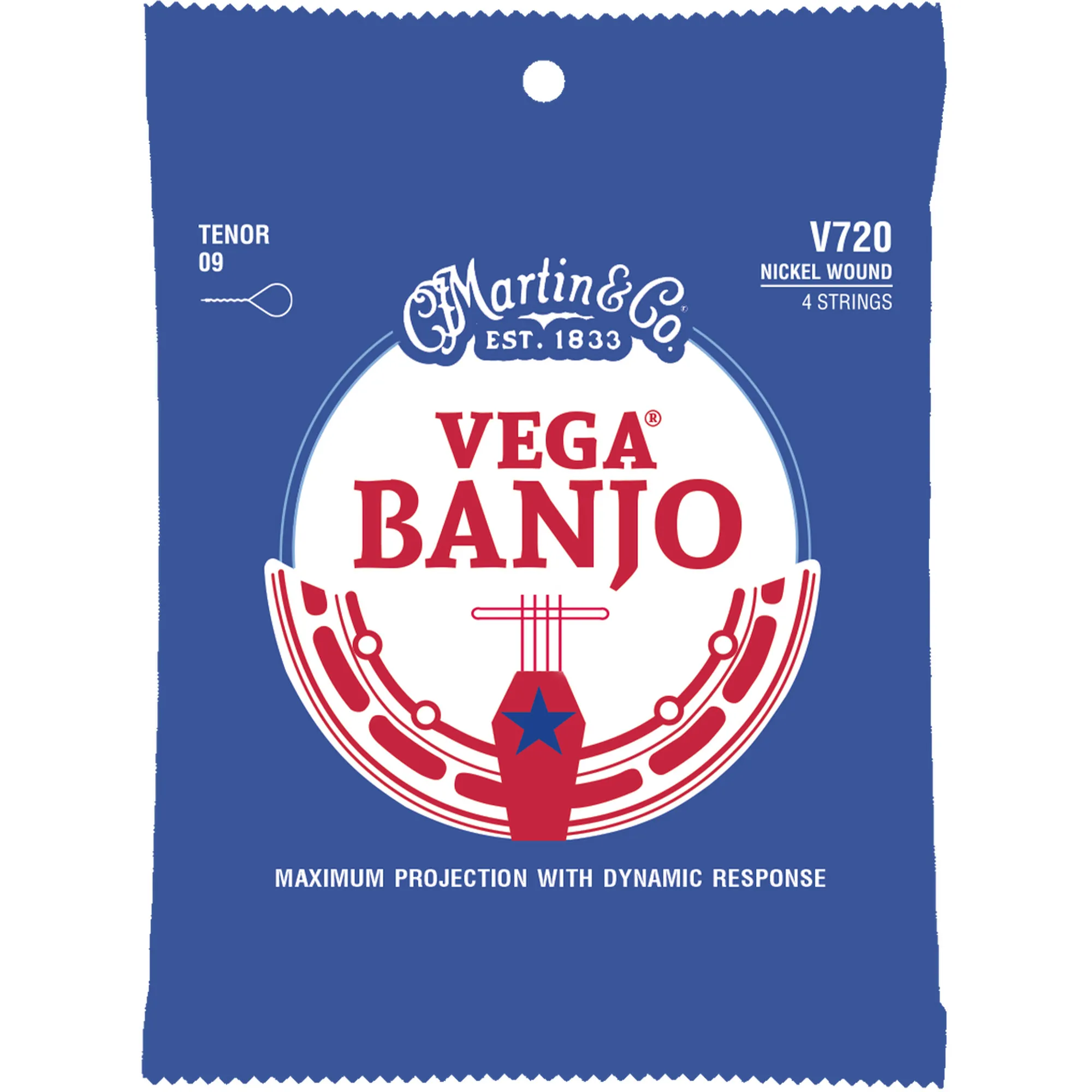 Martin Strings  Vega Steel Nickel Banjo Tenor - .009-.030
