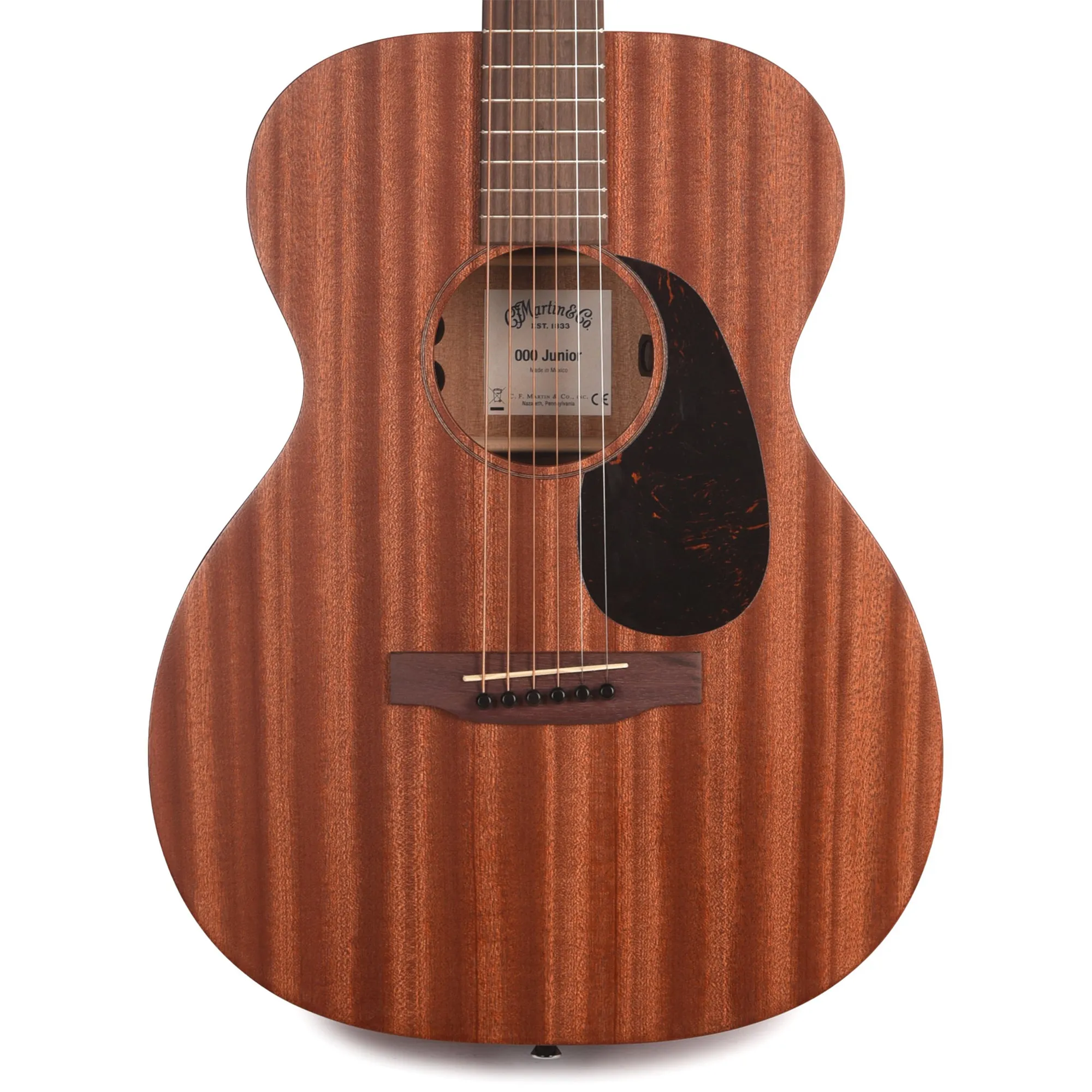 Martin Jr-E Sapele Acoustic Electric Guitar - Dark Mahogany