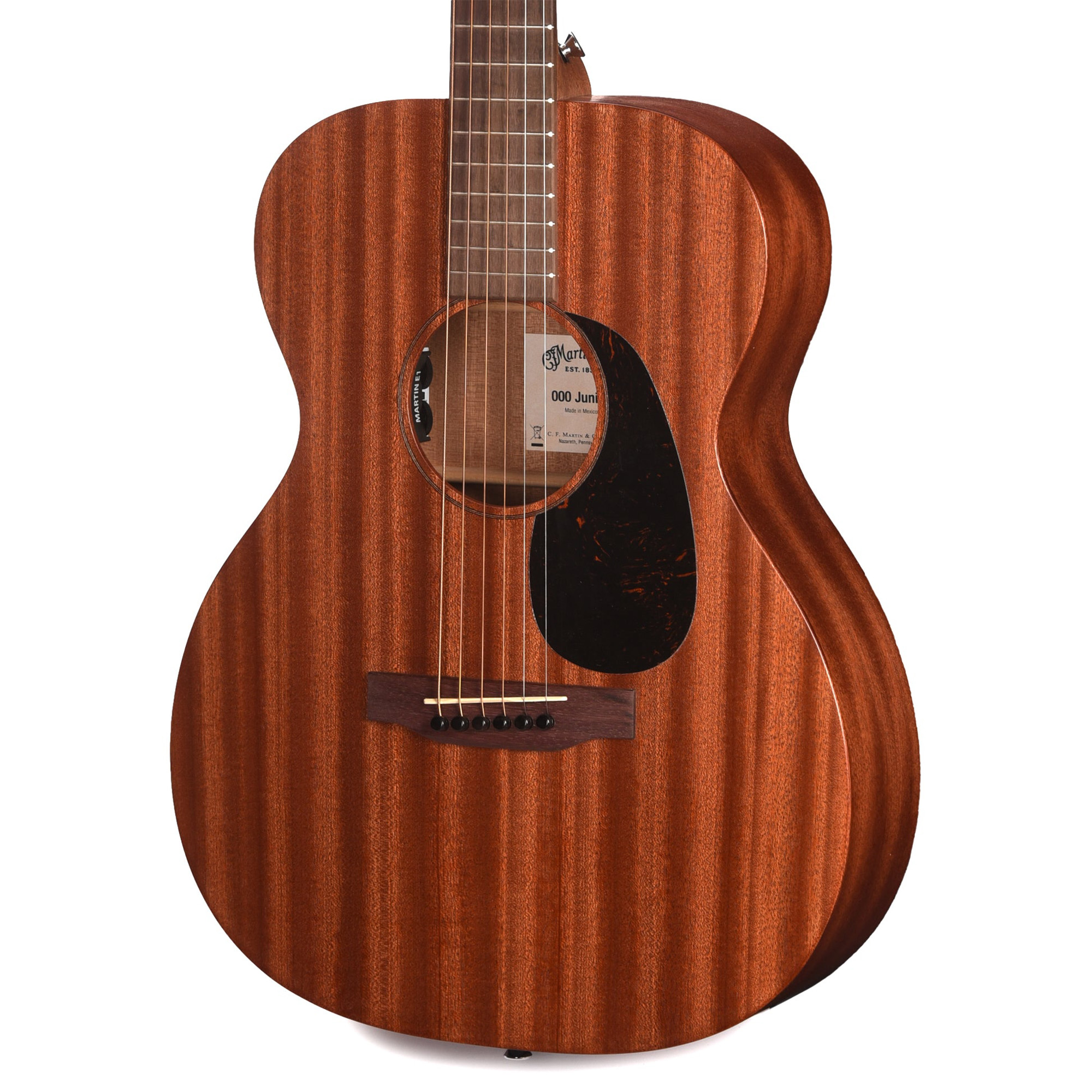 Martin Jr-E Sapele Acoustic Electric Guitar - Dark Mahogany