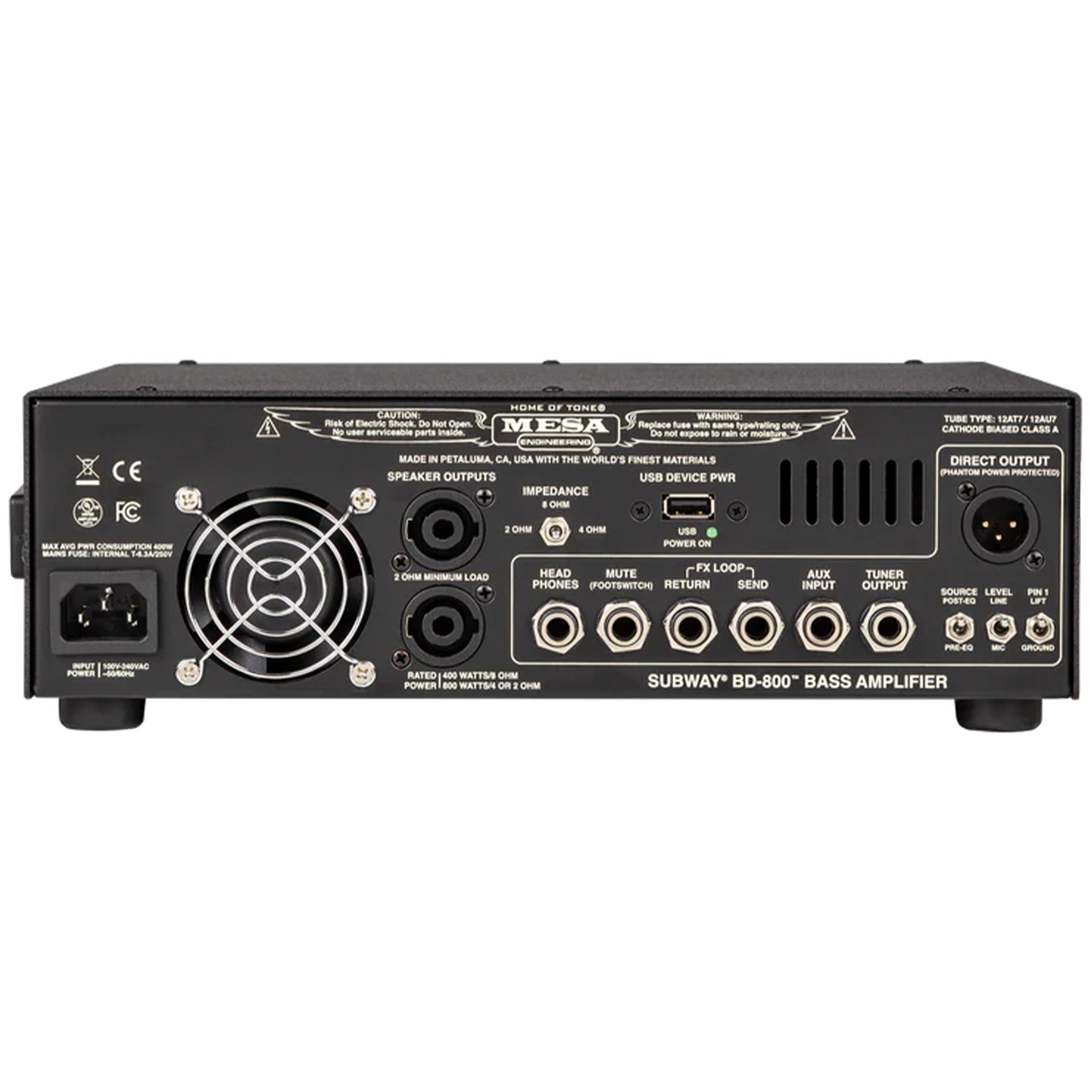 Mesa Boogie 6.B800DX.UK Subway Series Bass Amp Head - 800 Watt
