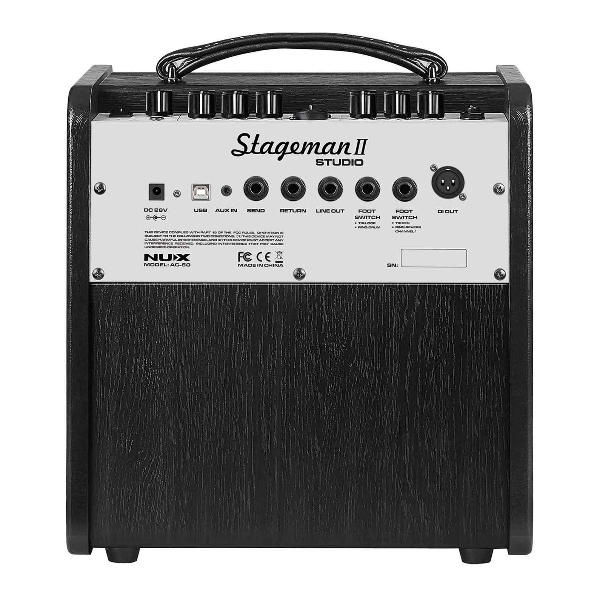 NUX AC-60 Acoustic Guitar Amplifier - 60Watts - 3 Years Warranty