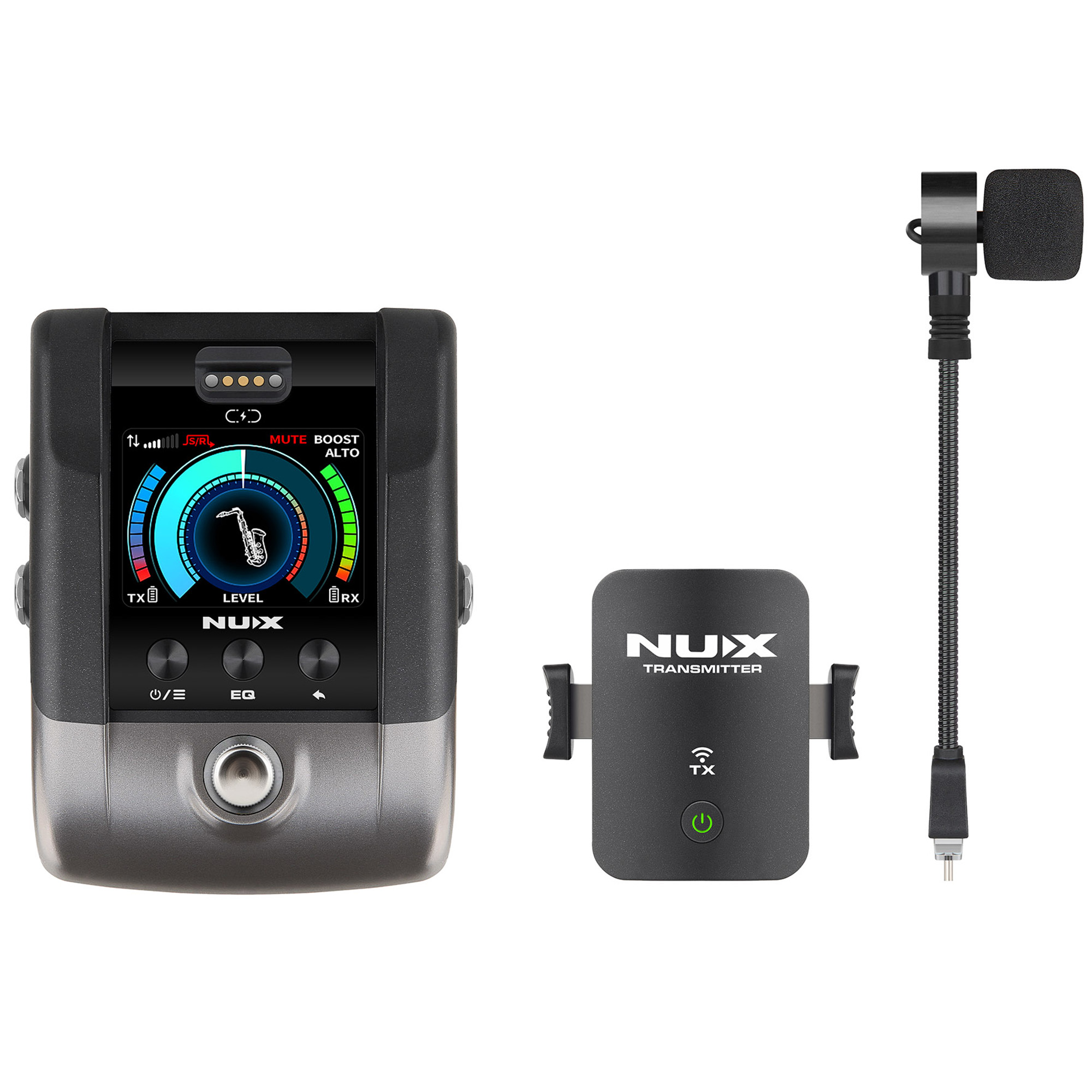 NUX B-6 Pro Wireless System for Brass/Wind Instruments 2.4 GHz - 3 Years Warranty