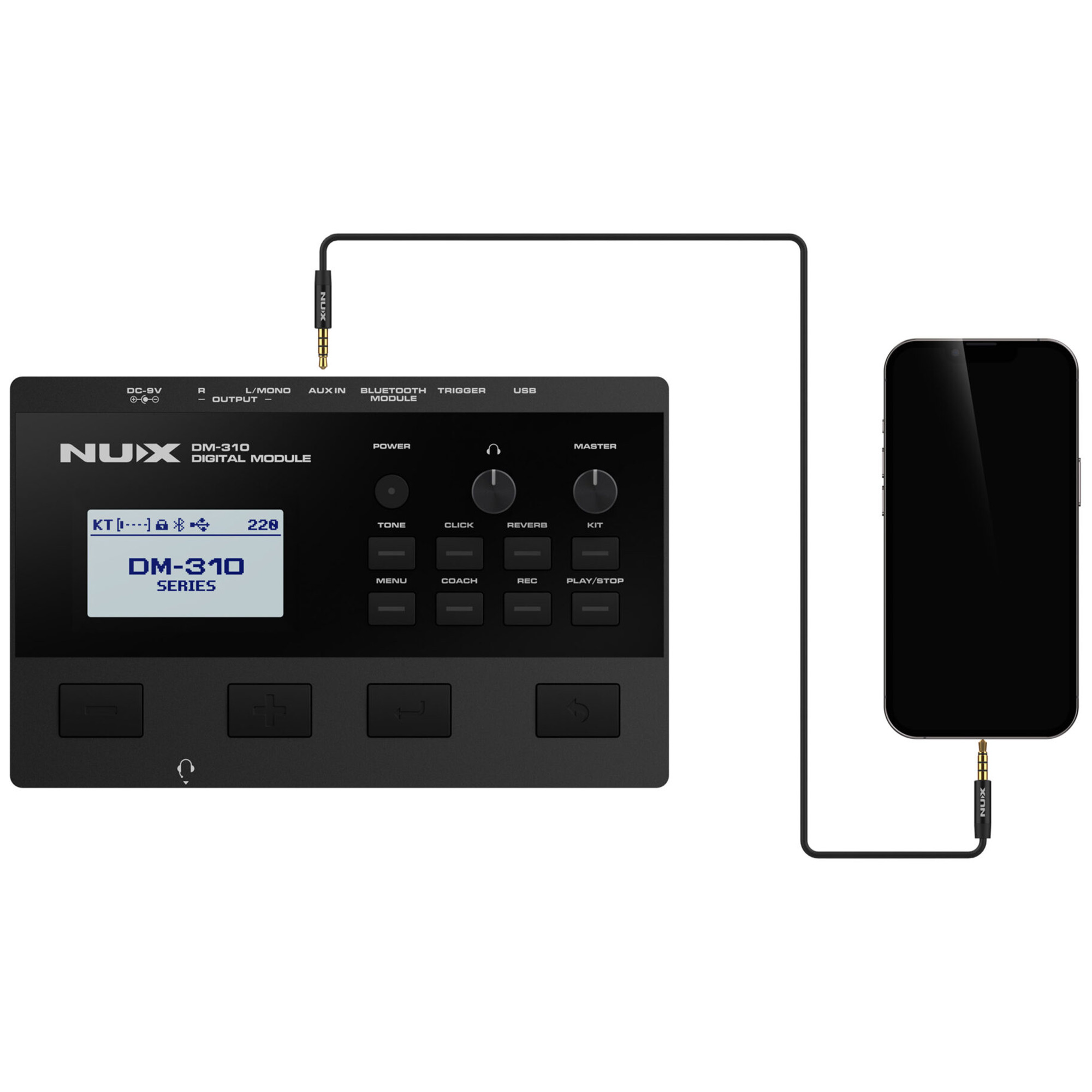 NUX DM-310 All Mesh Head Digital Electric Drum Kit - 3 Years Warranty