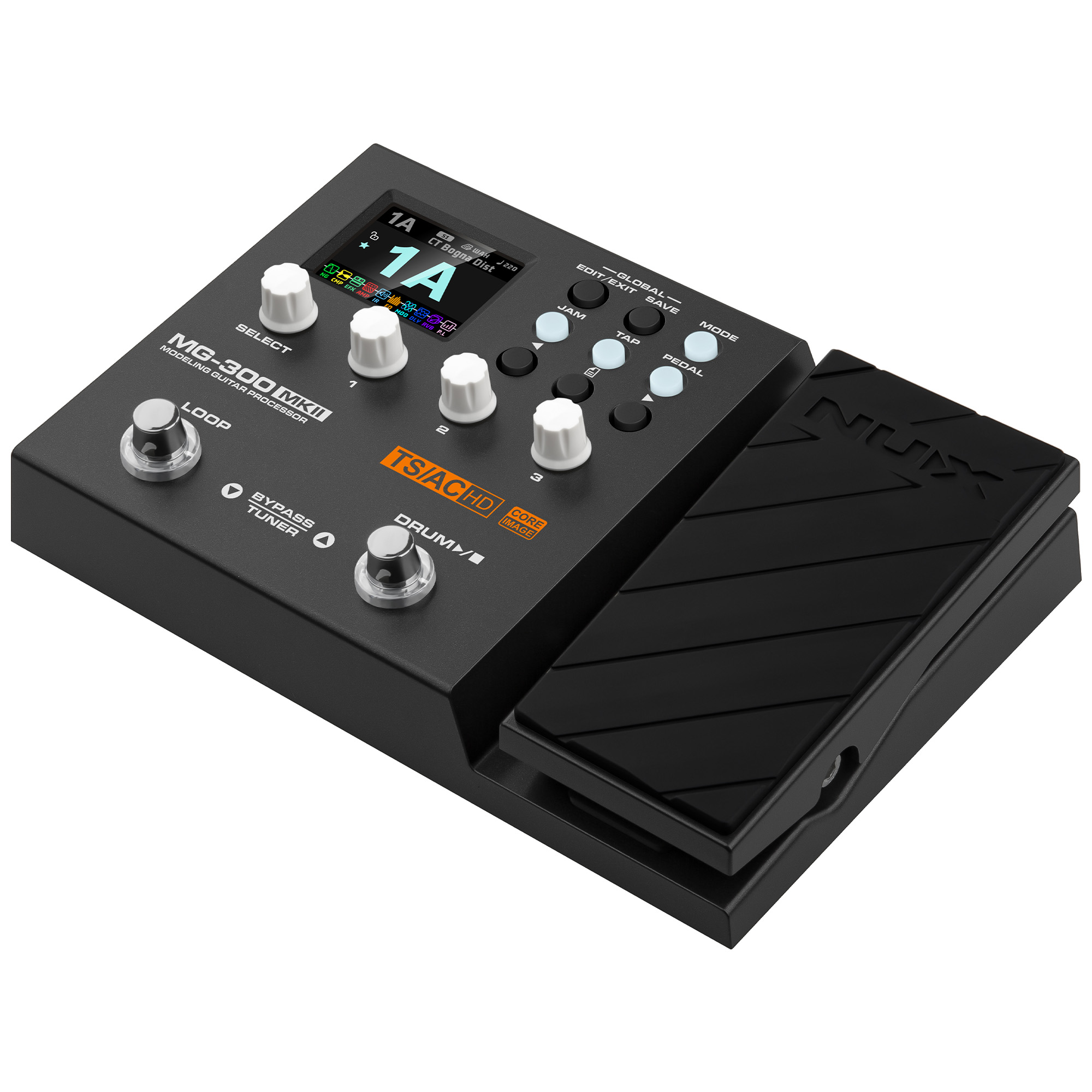 NUX MG-300 MKII Modelling Guitar Processor and Multi Effects - 3 Years Warranty