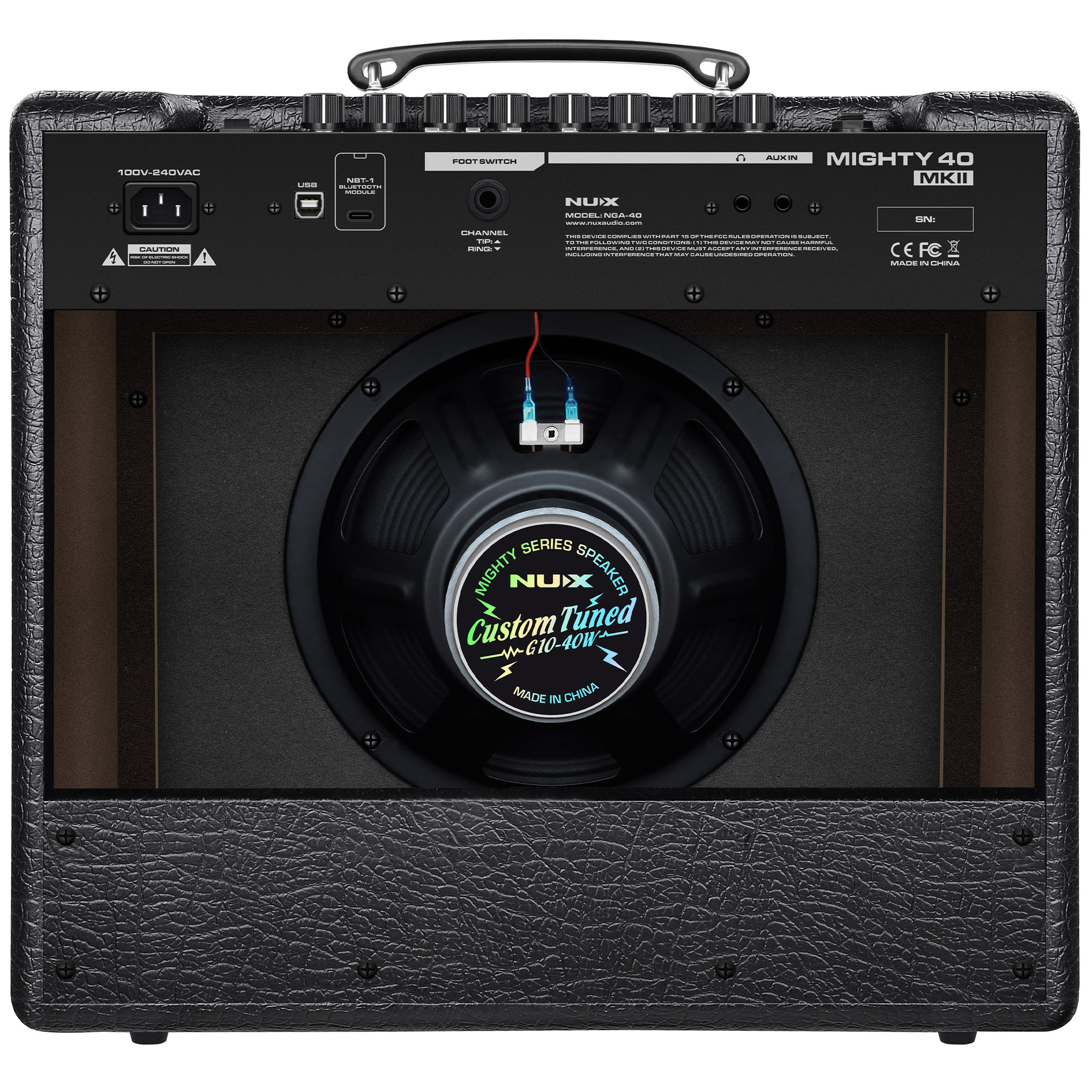 NUX MIGHTY 40 MKII Modeling Guitar Amplifier with Premium Speaker - 40Watts - 3 Years Warranty