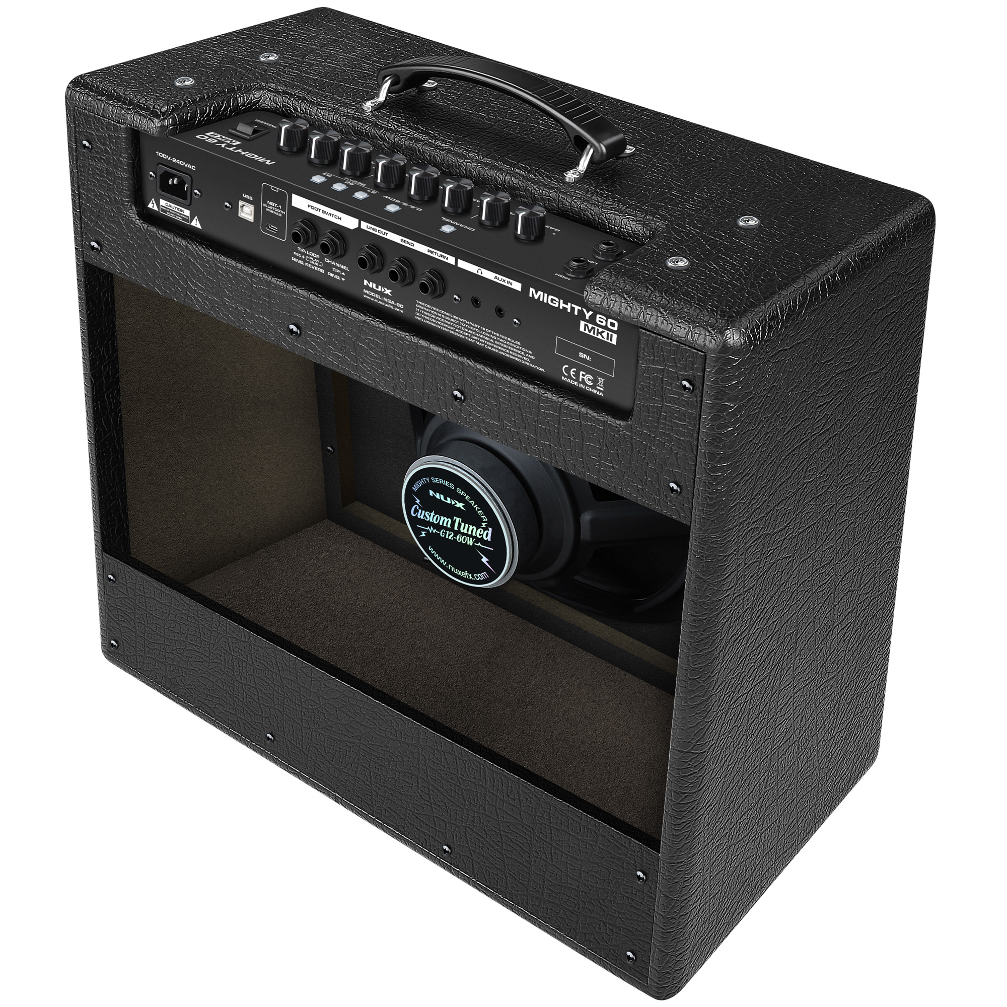 NUX MIGHTY 60 MKII Mighty Guitar Amplifier Modeling Combo - 60Watts - 3 Years Warranty