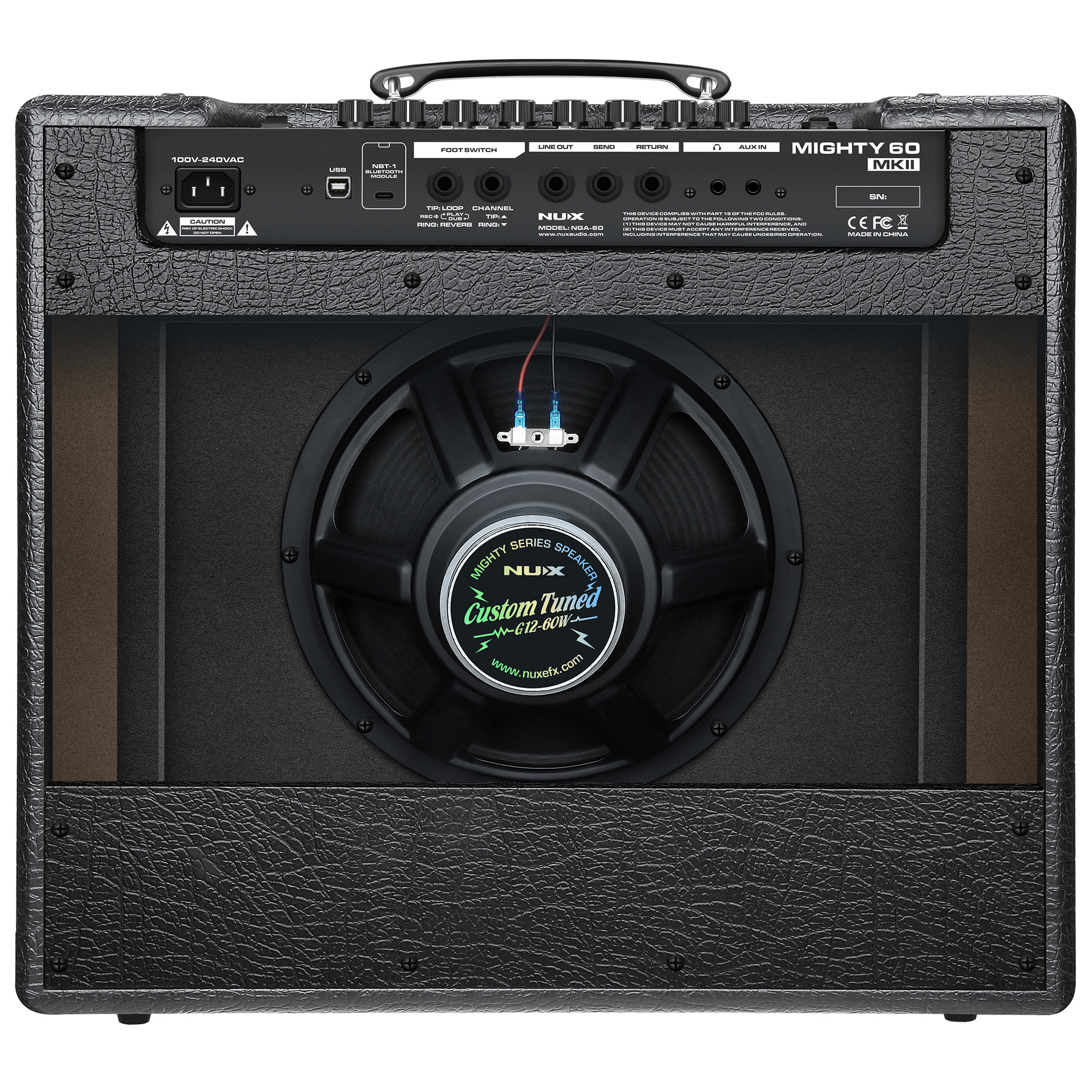 NUX MIGHTY 60 MKII Mighty Guitar Amplifier Modeling Combo - 60Watts - 3 Years Warranty
