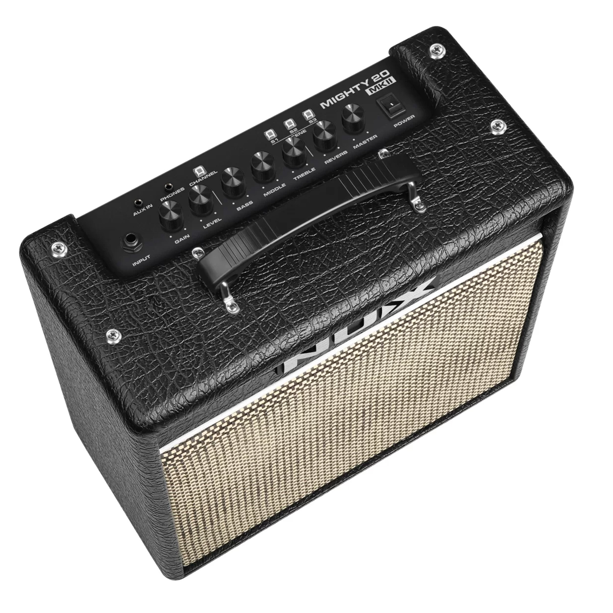 NUX Mighty 20MKII Digital Modeling Compact Guitar Amplifier w/ NBT-1 Bluetooth Module - 20Watt - 3 Years Warranty