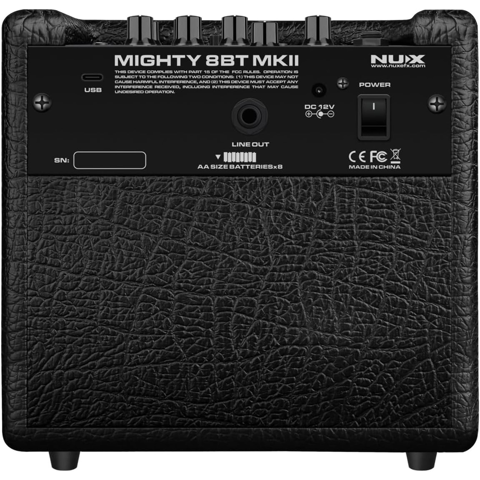 NUX Mighty 8BT MKII Battery Operated Modeling Guitar Amplifier w/ Bluetooth - 8 Watt with 6.5" FRFR speaker - 3 Years Warranty