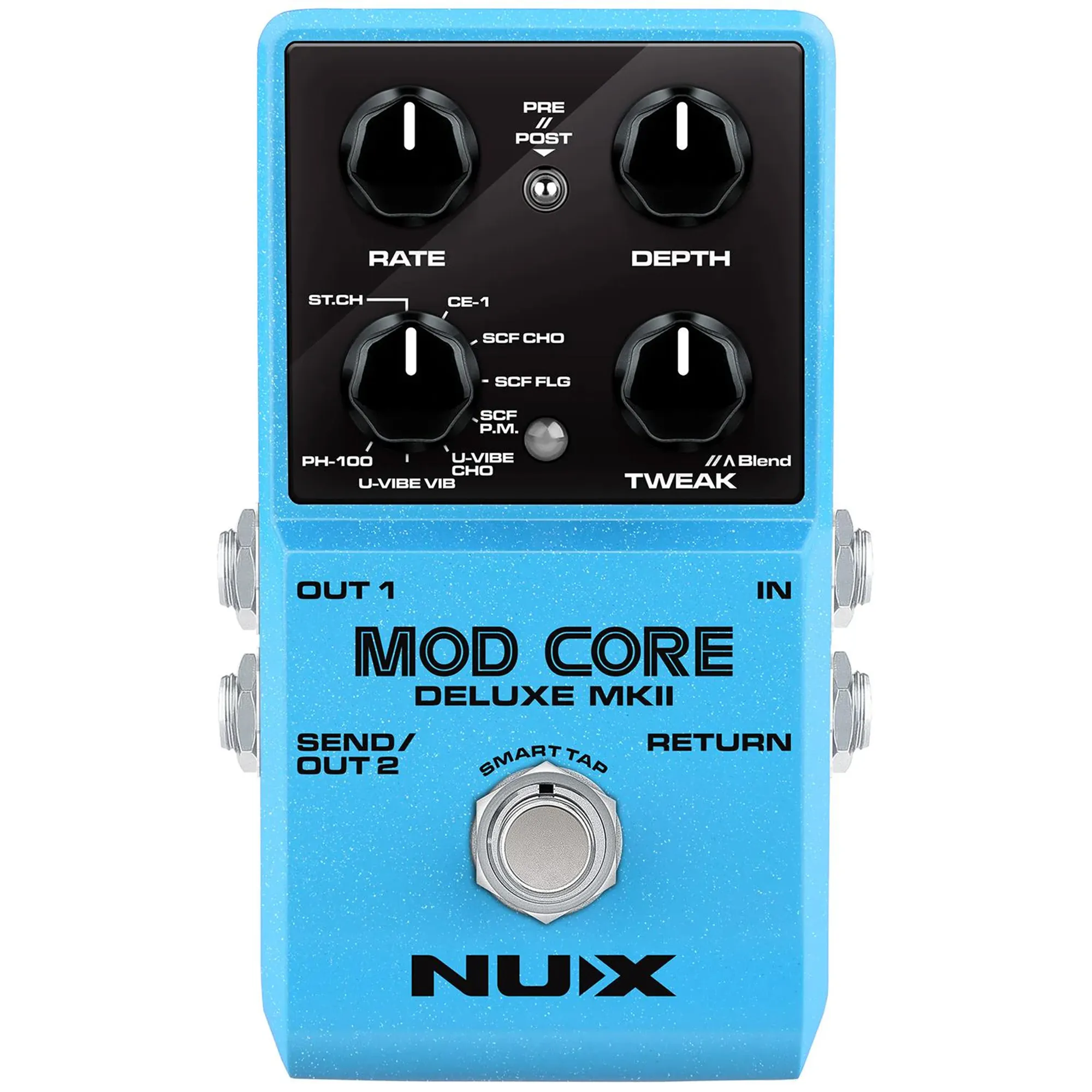 NUX Mod Core Deluxe MKII Modulation Pedal Effects - 3 Years Warranty