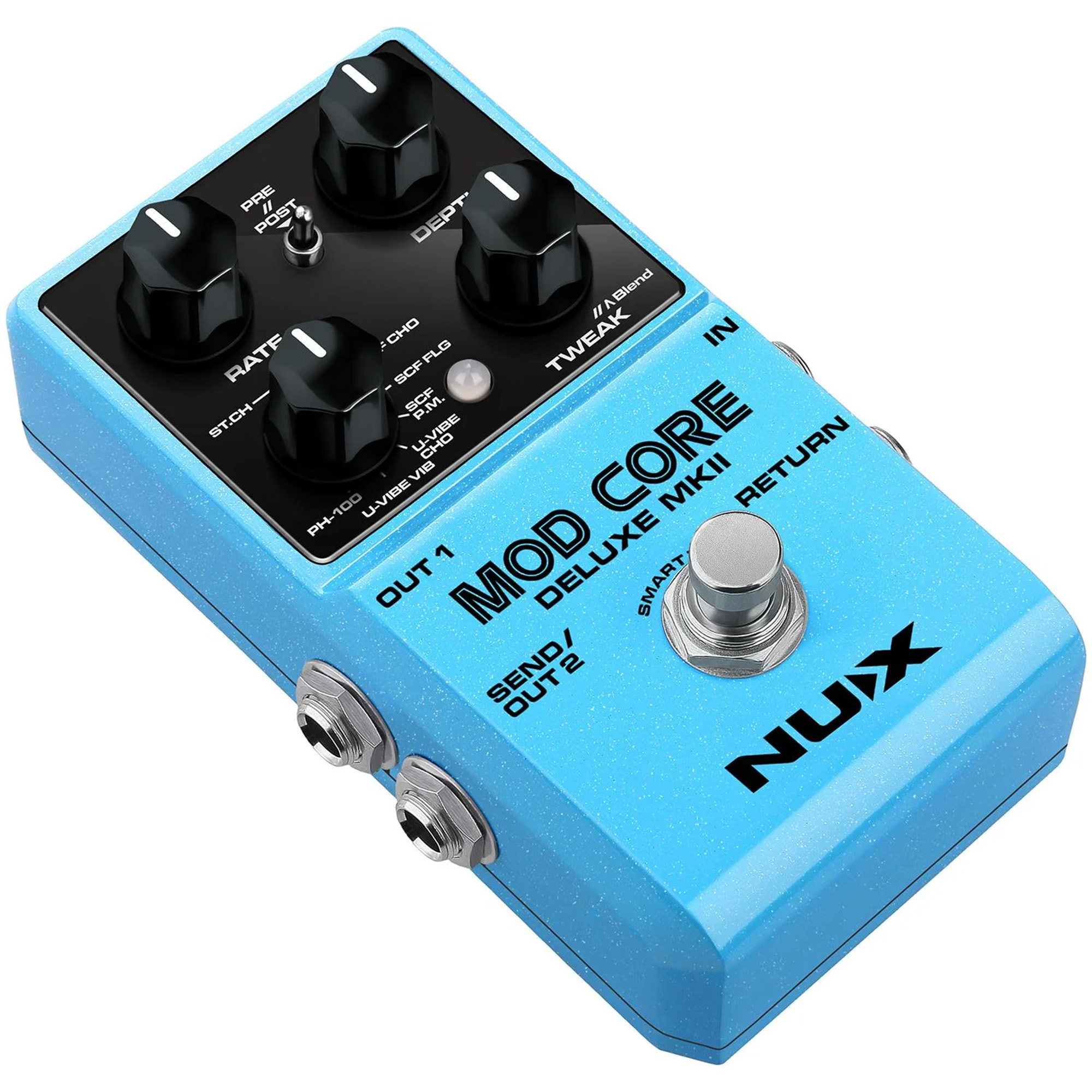 NUX Mod Core Deluxe MKII Modulation Pedal Effects - 3 Years Warranty