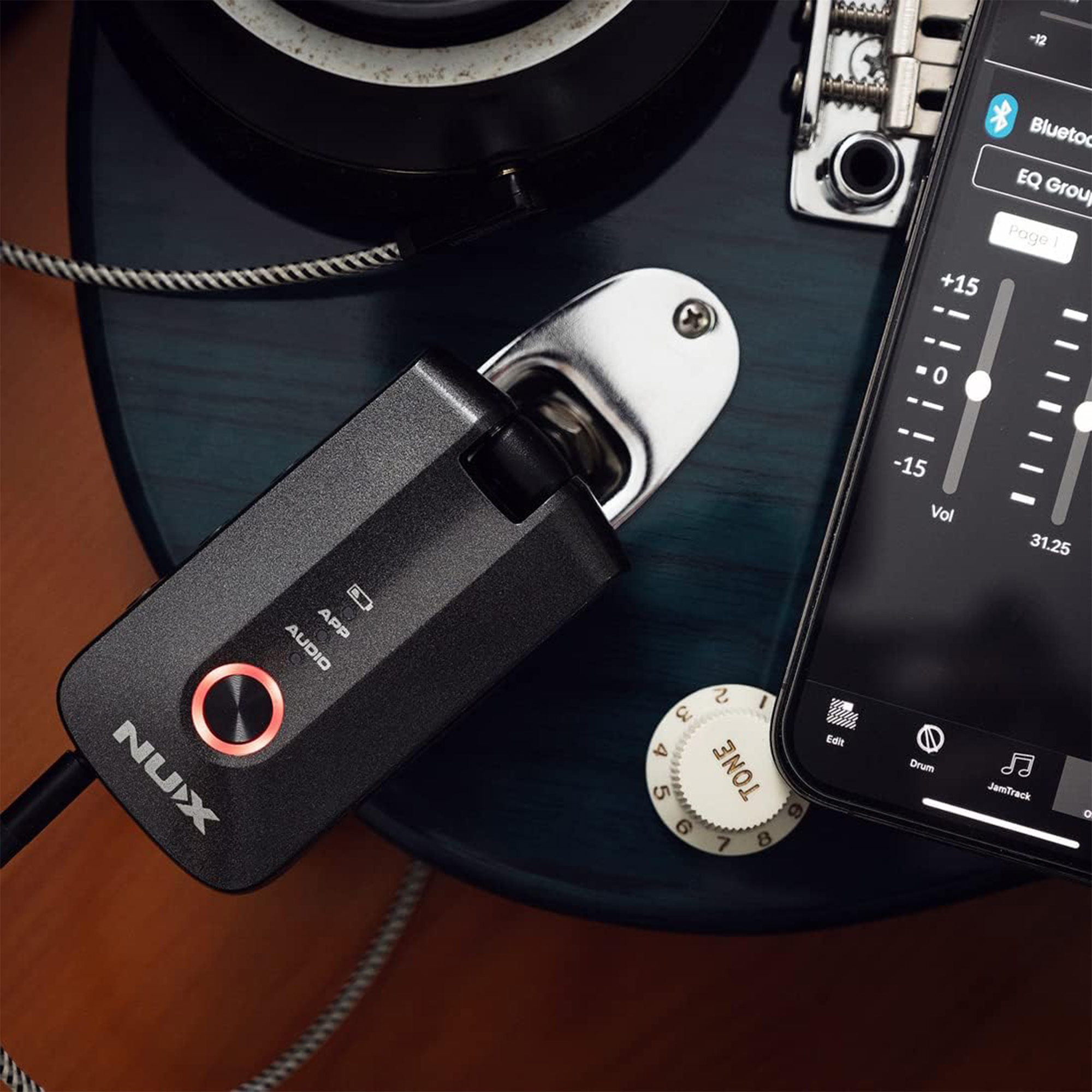 NUX MP-3Mighty Plug Pro Guitar & Bass Modeling Earphone Amplug w/ Bluetooth - 3 Years Warranty