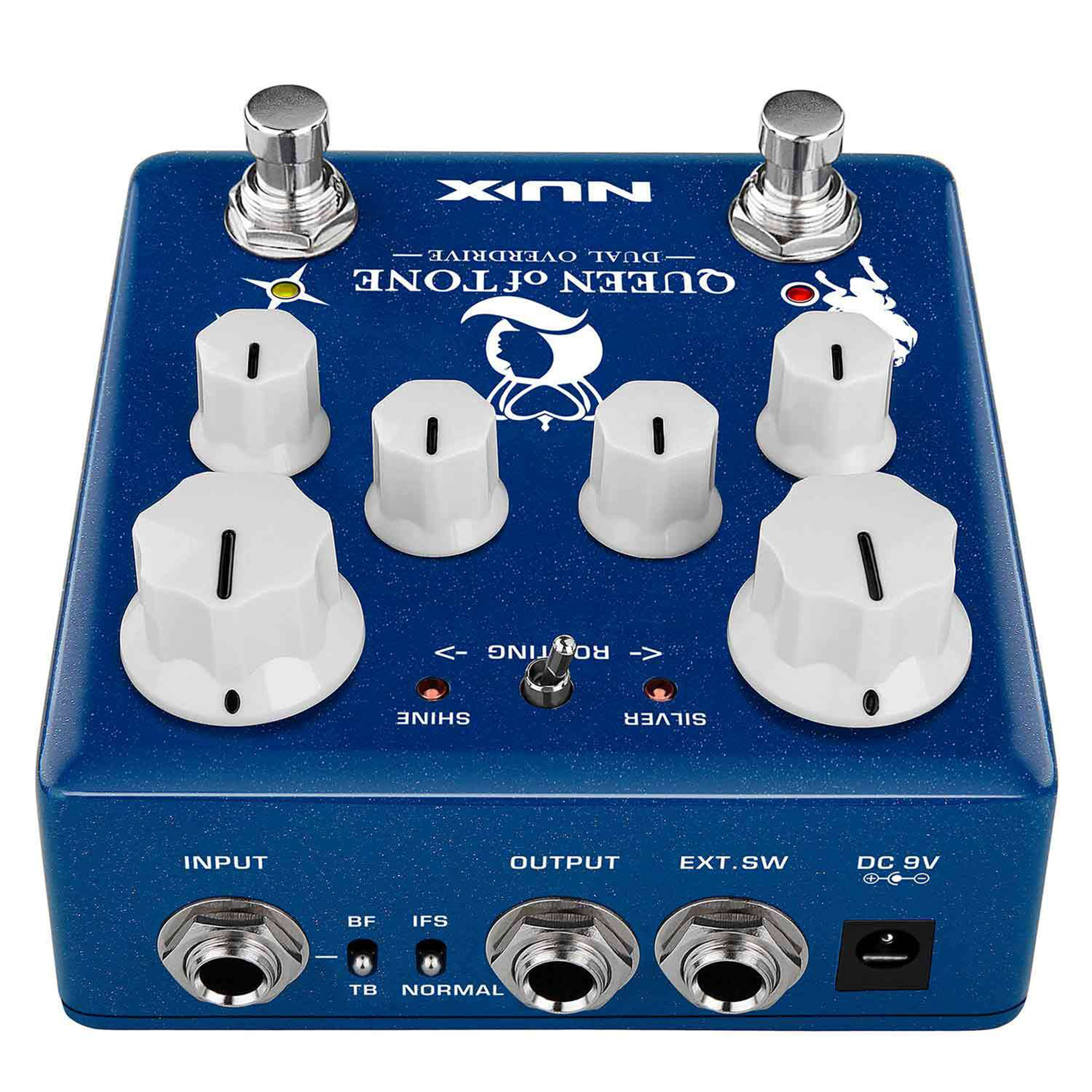 NUX NDO-6 Queen of Tone Dual Overdrive - Navy Blue - 3 Years Warranty