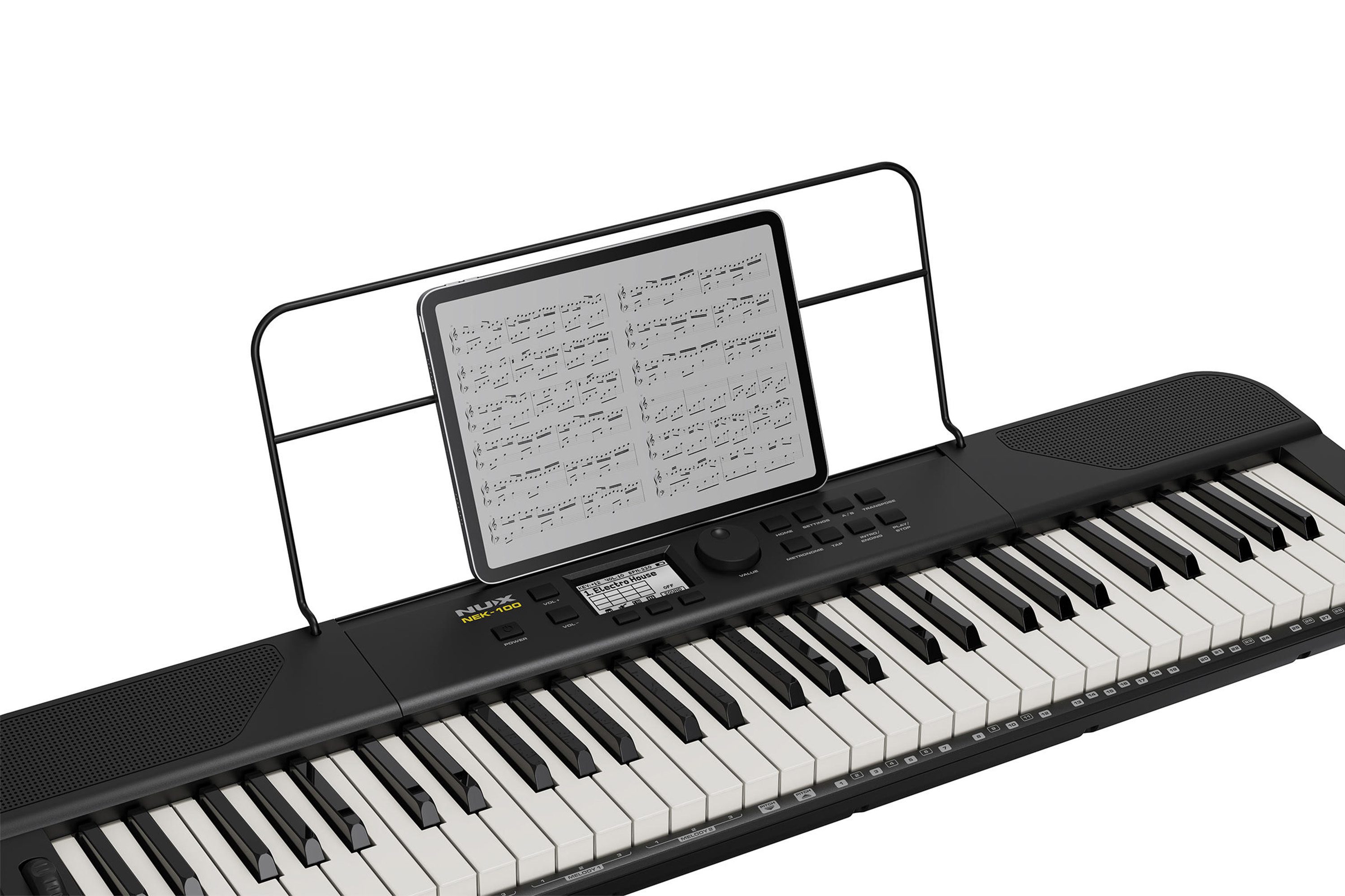 NUX NEK-100 61 Key Portable Keyboard - 3 Years Warranty