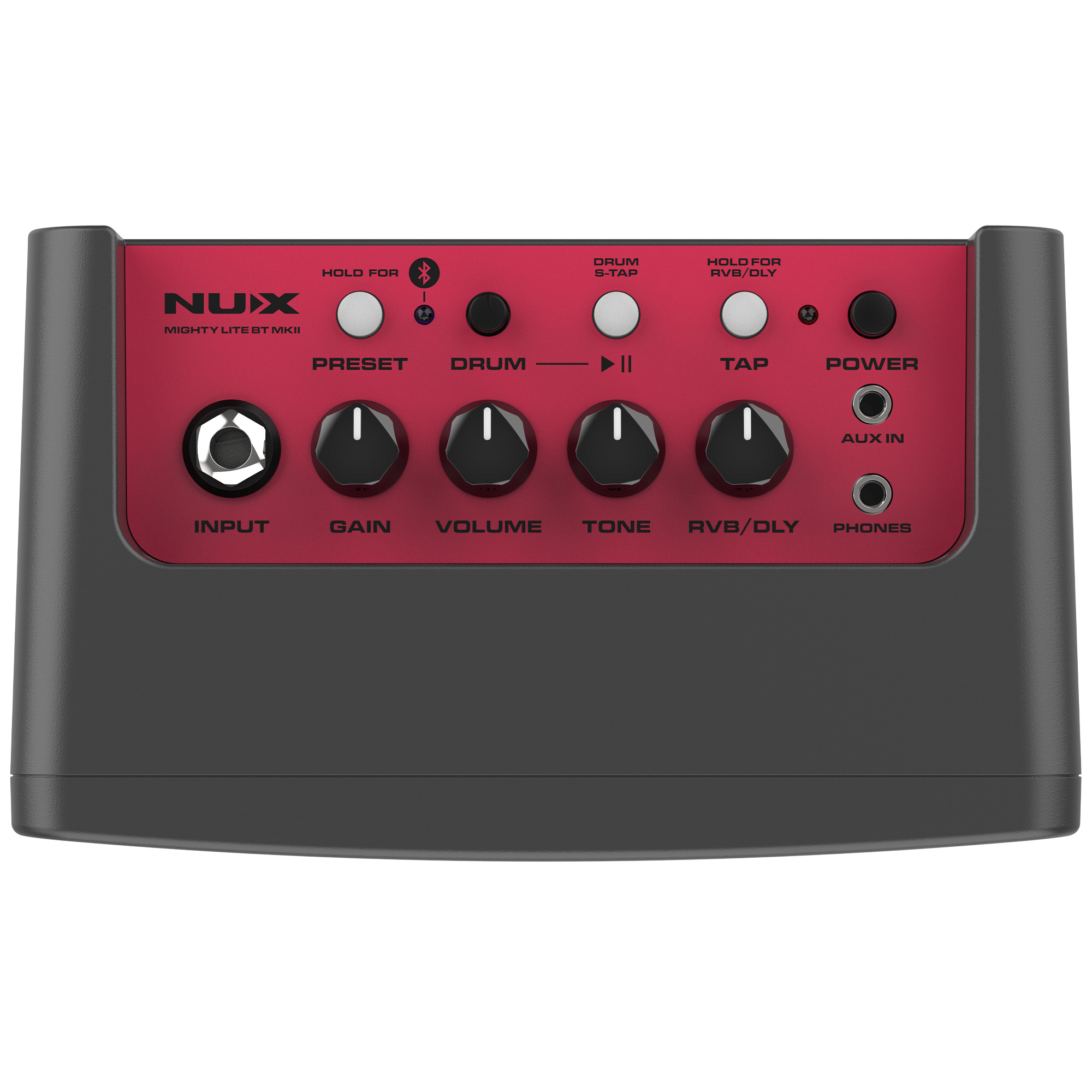 NUX Mighty Lite BT MKII Modeling Desktop Guitar Amp with Bluetooth 3Watt Dark Grey - 3 Years Warranty