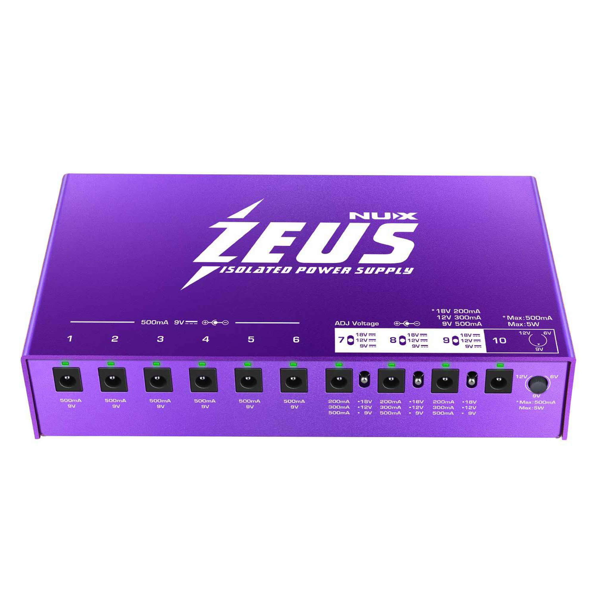 NUX NIP-Z10 Zeus Isolated Power Supply - 3 Years Warranty