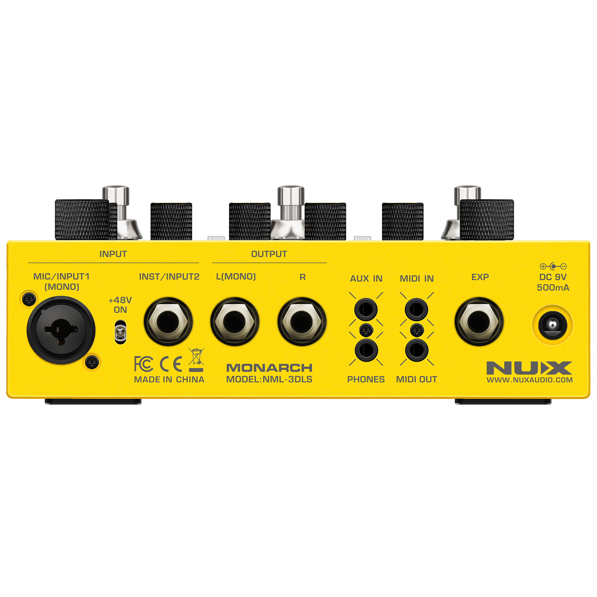 NUX Dual Loop Stereo Pedal Effects - Yellow - 3 Years Warranty
