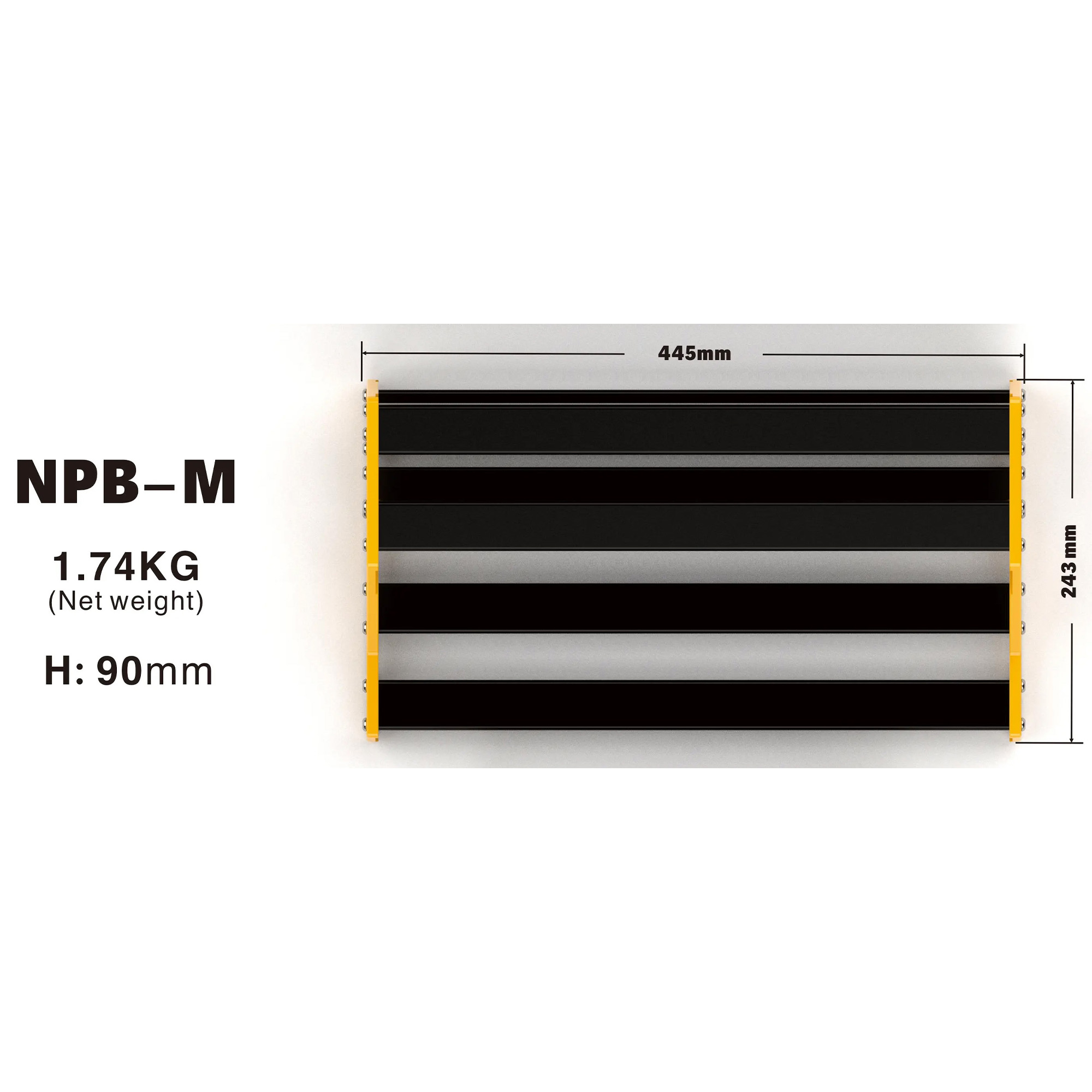 NUX NPB-M Pedal Board with Carry Bag - 3 Years Warranty