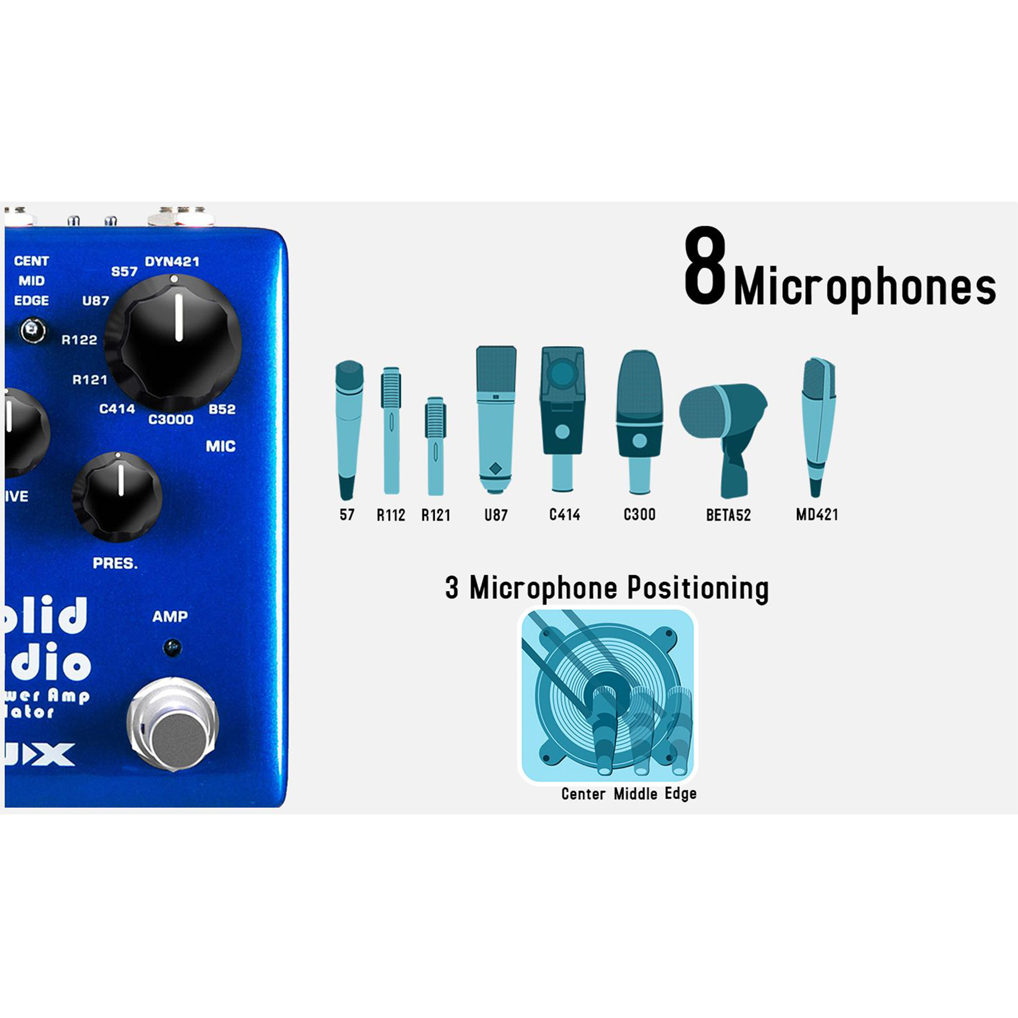 NUX Solid Studio NSS-5 IR & Power Amp Simulator Pedal Effects - 3 Years Warranty