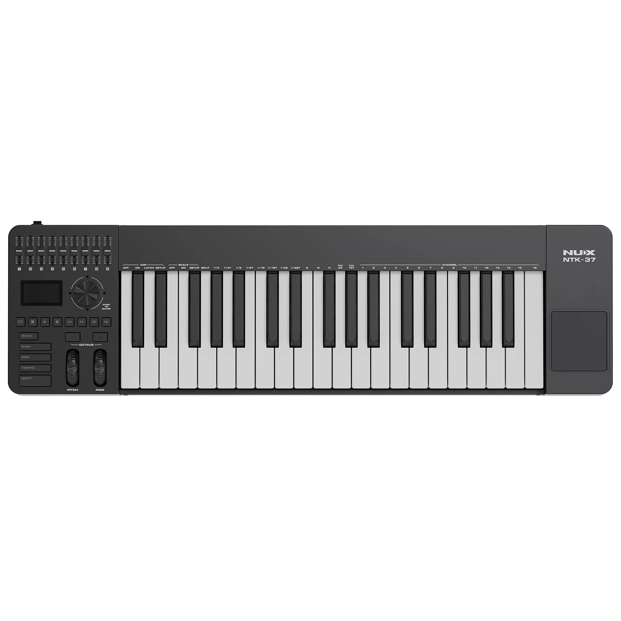NUX NTK-37 Midi Keyboard Controller - Black - 3 Years Warranty