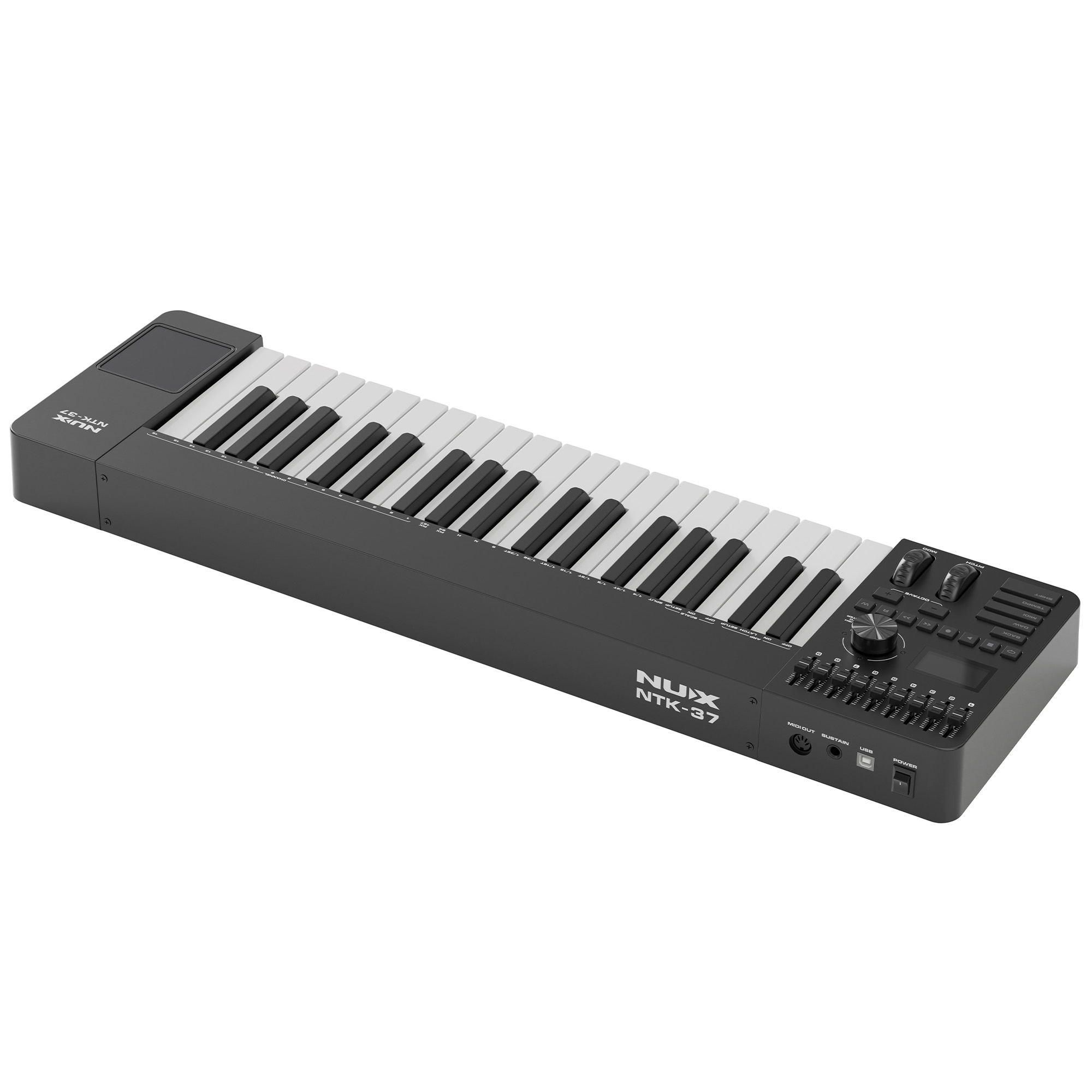NUX NTK-37 Midi Keyboard Controller - Black - 3 Years Warranty