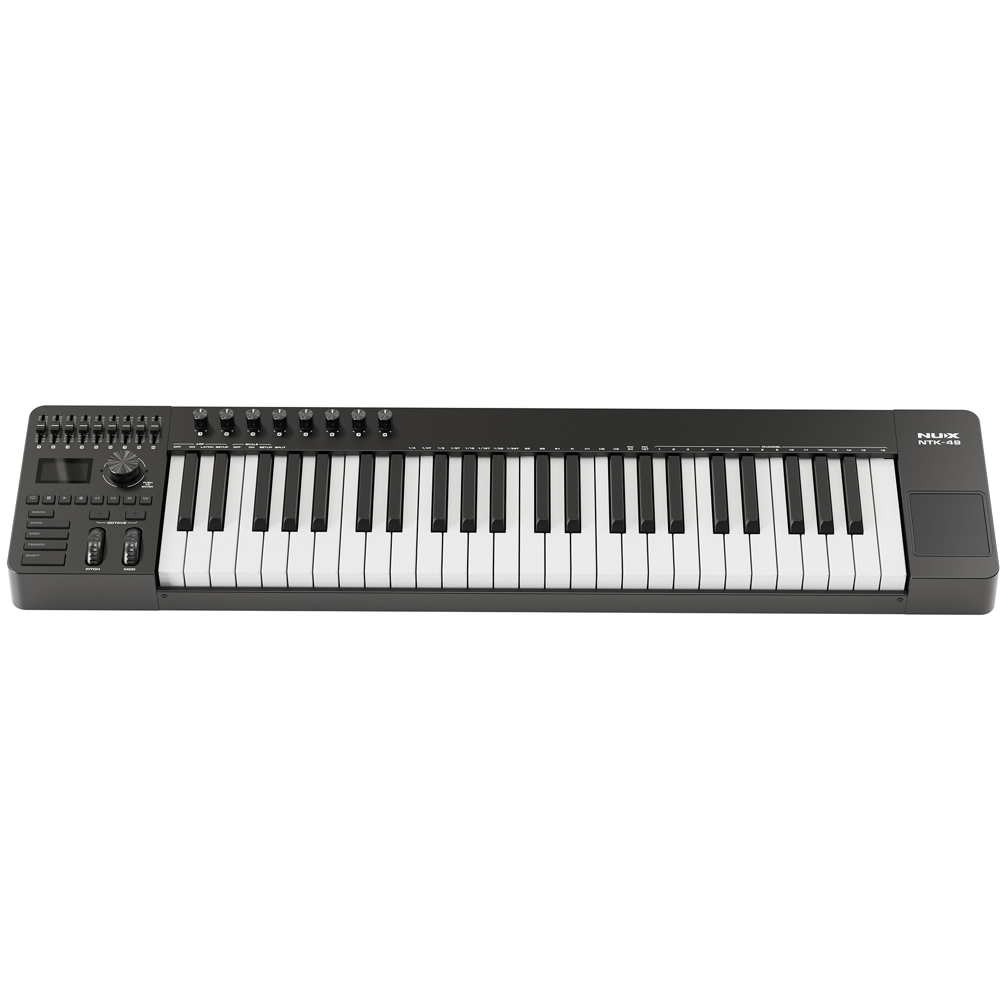 NUX NTK-49 Midi Keyboard Controller - Black - 3 Years Warranty