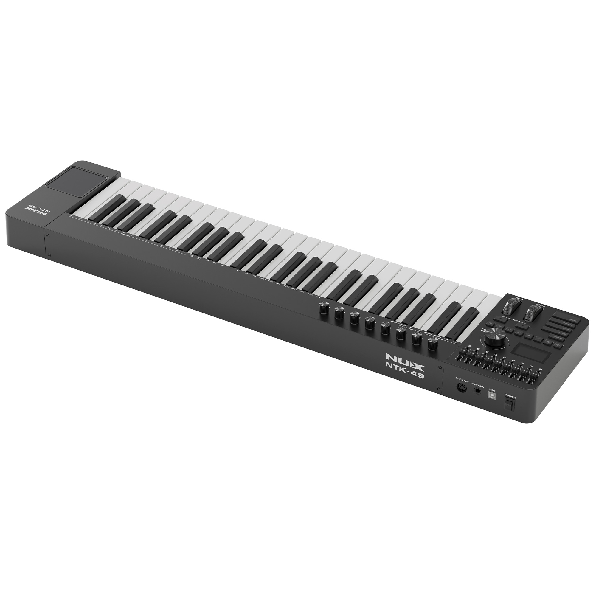 NUX NTK-49 Midi Keyboard Controller - Black - 3 Years Warranty