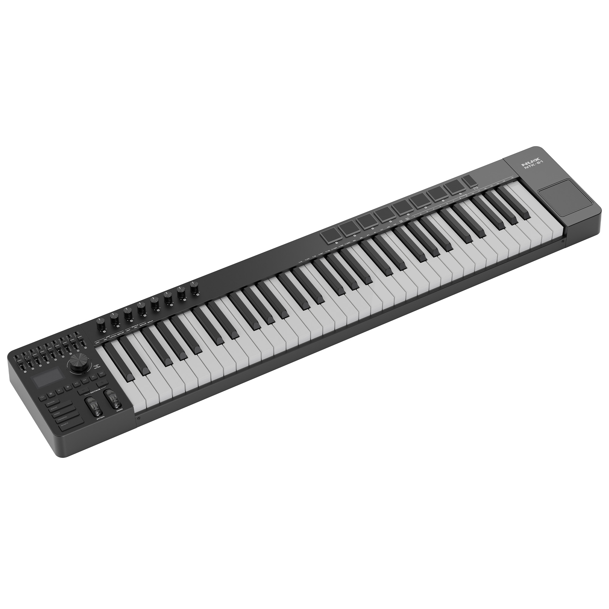 NUX NTK-61 Midi Keyboard Controller - Black - 3 Years Warranty