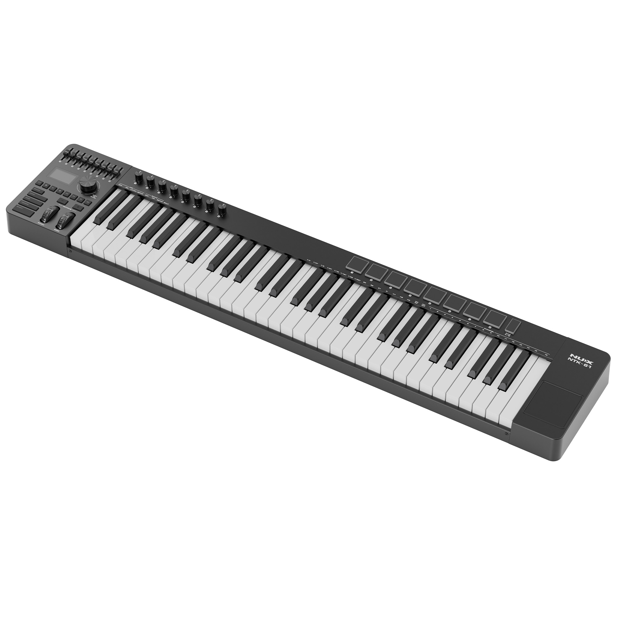 NUX NTK-61 Midi Keyboard Controller - Black - 3 Years Warranty
