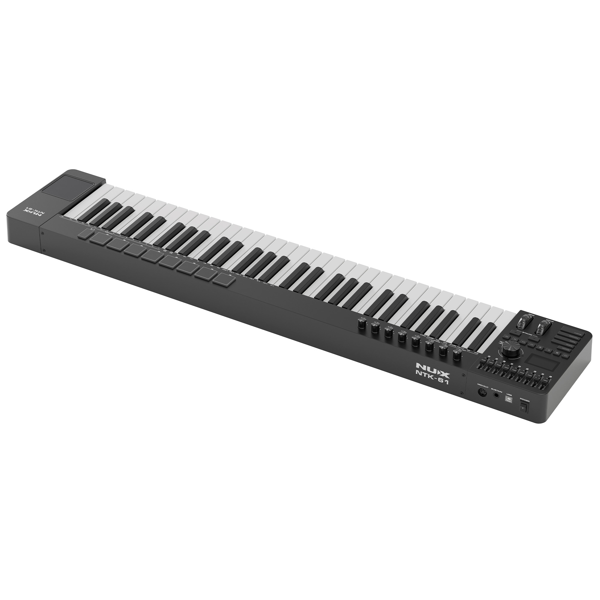 NUX NTK-61 Midi Keyboard Controller - Black - 3 Years Warranty