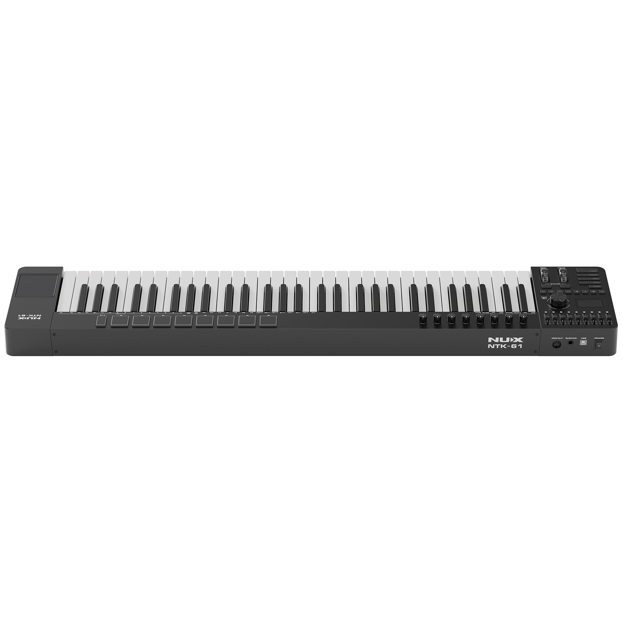 NUX NTK-61 Midi Keyboard Controller - Black - 3 Years Warranty