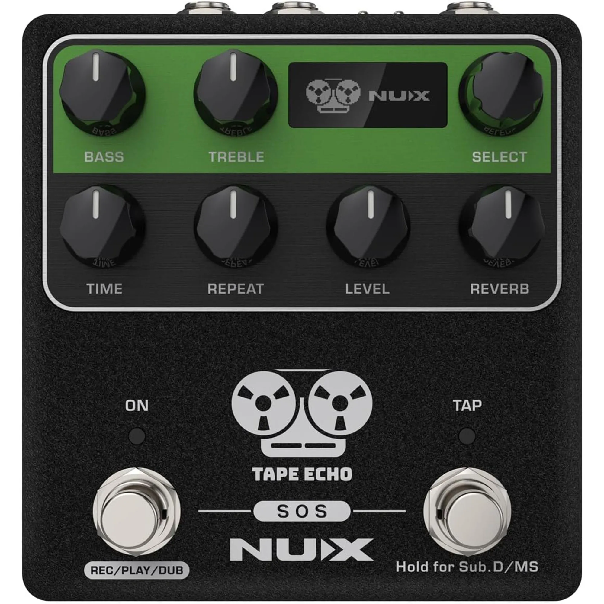 NUX NDD-7 Tape Echo Delay Pedal Effects - Black - 3 Years Warranty