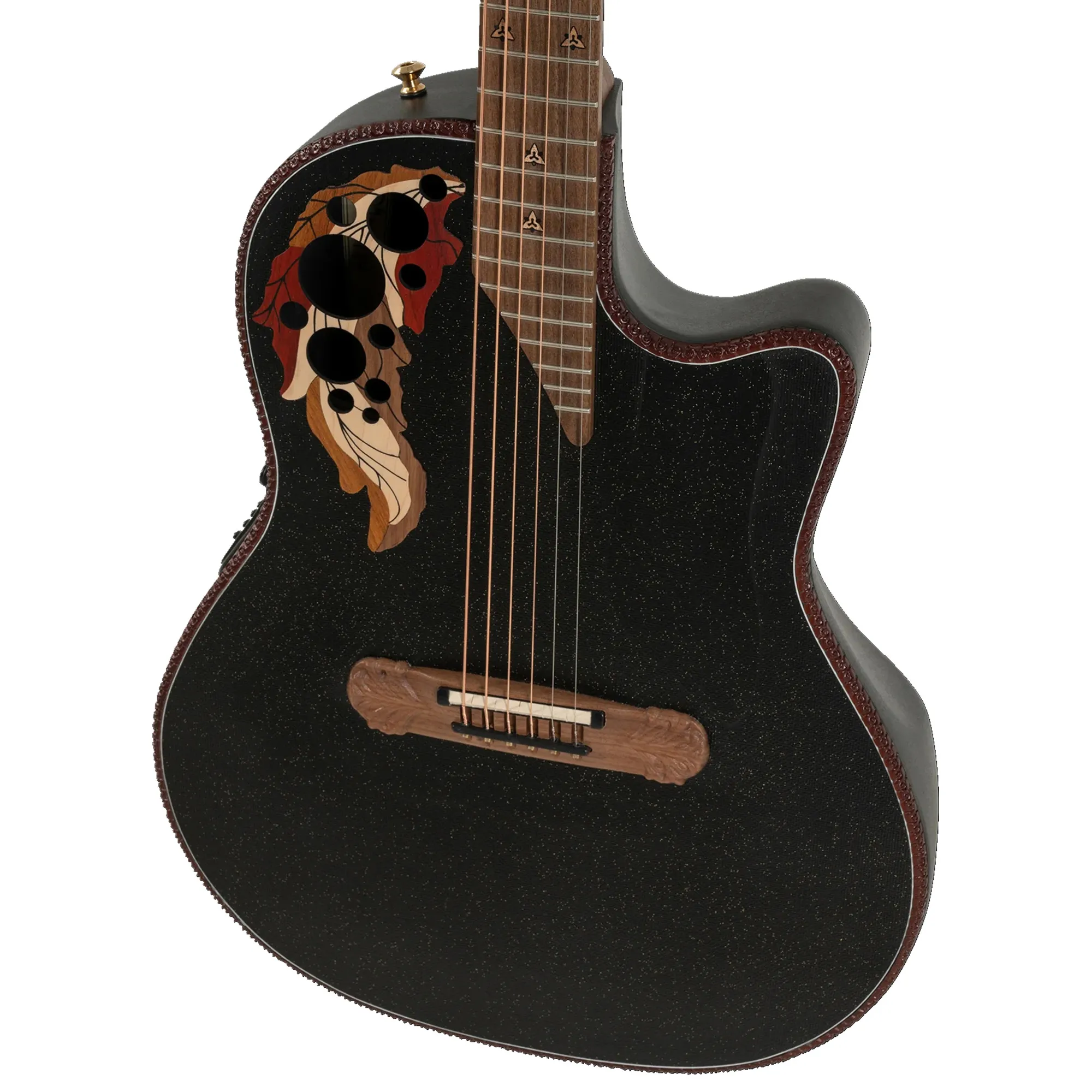 Ovation Adamas E Deep Contour Cutaway Acoustic Electric Guitar -  Reverse Brown Burst