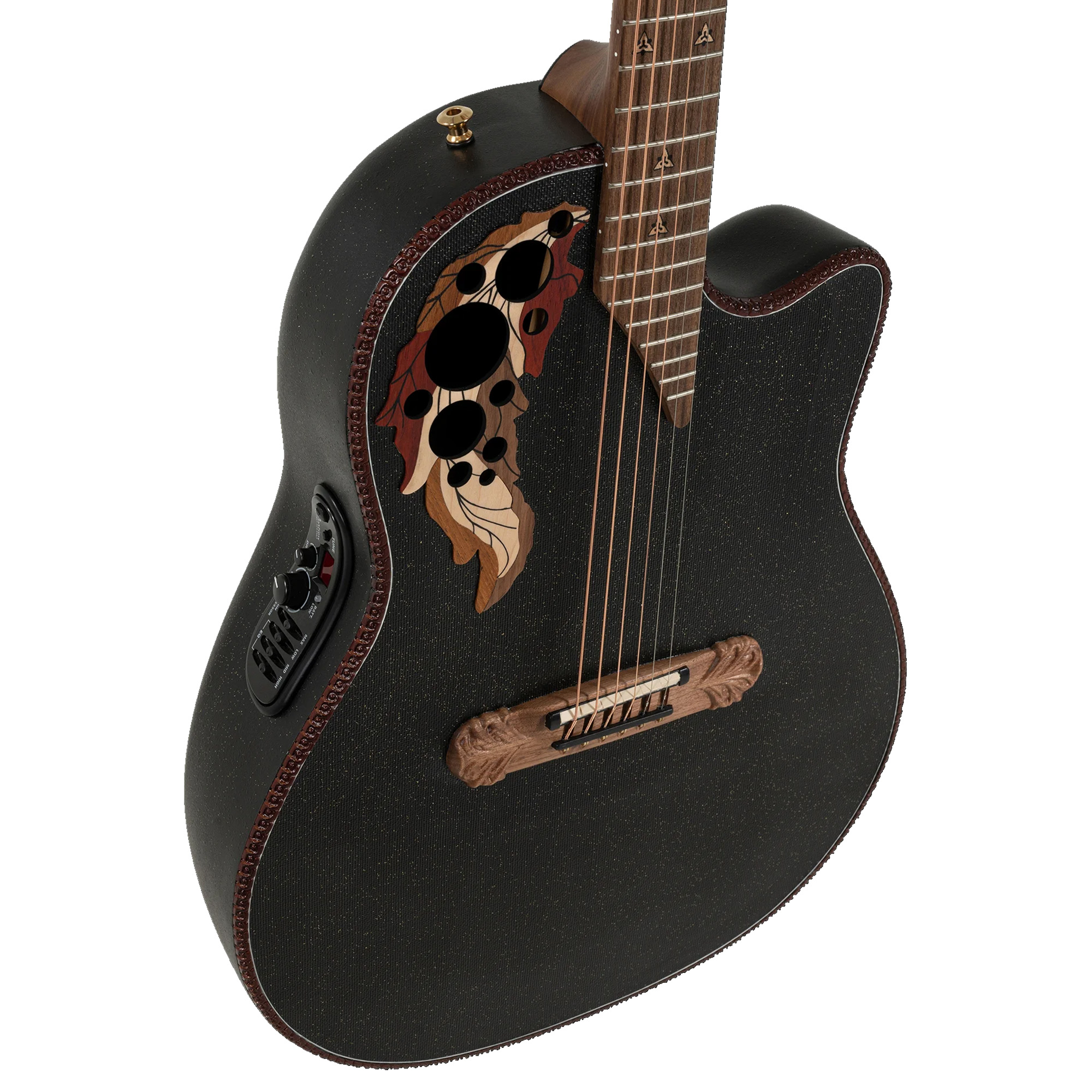 Ovation Adamas E Deep Contour Cutaway Acoustic Electric Guitar -  Reverse Brown Burst