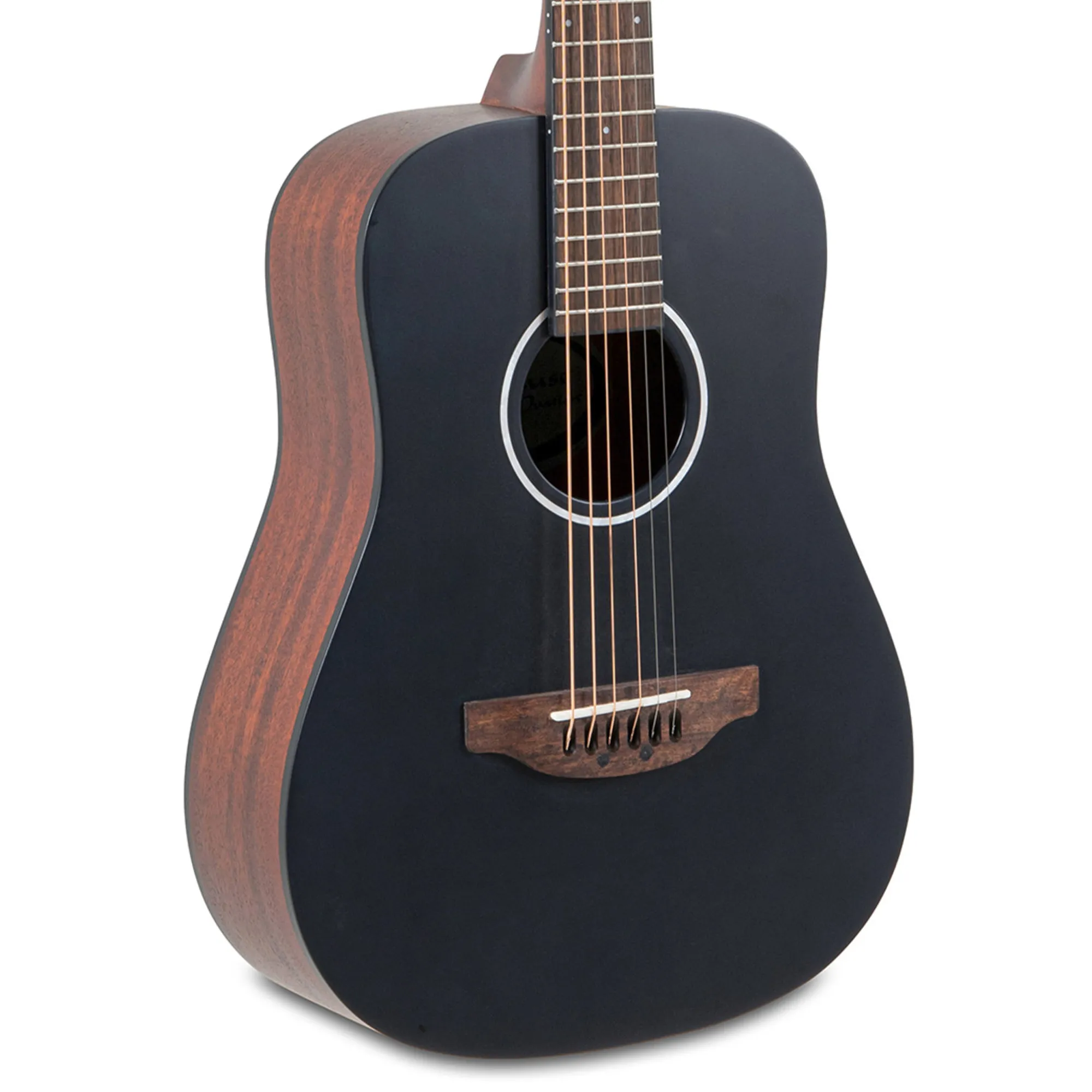 Ovation Wood Classics AAT96-4S Travel Acoustic Guitar - Black