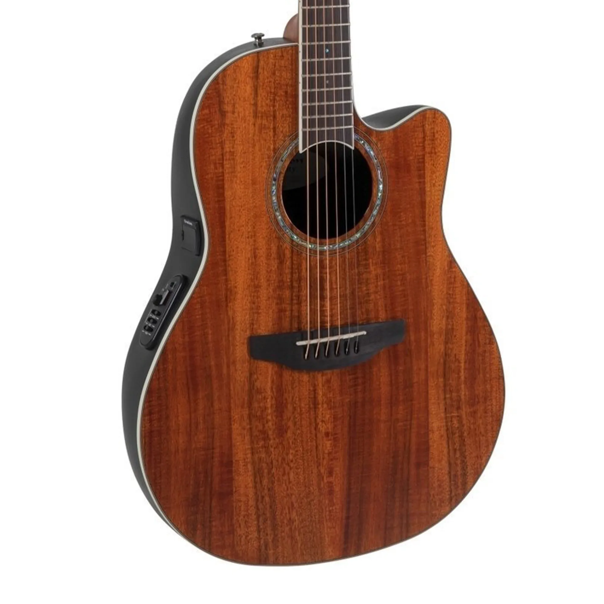 Ovation Celebrity Standard Plus Mid Cutaway Electric Acoustic Guitar -  Figured Koa