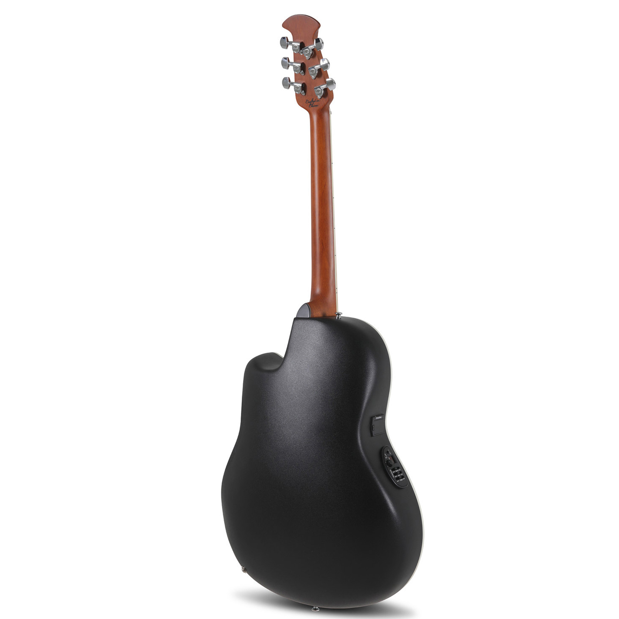 Ovation Celebrity Standard Plus Mid Cutaway Electric Acoustic Guitar - Nutmeg Burled Maple