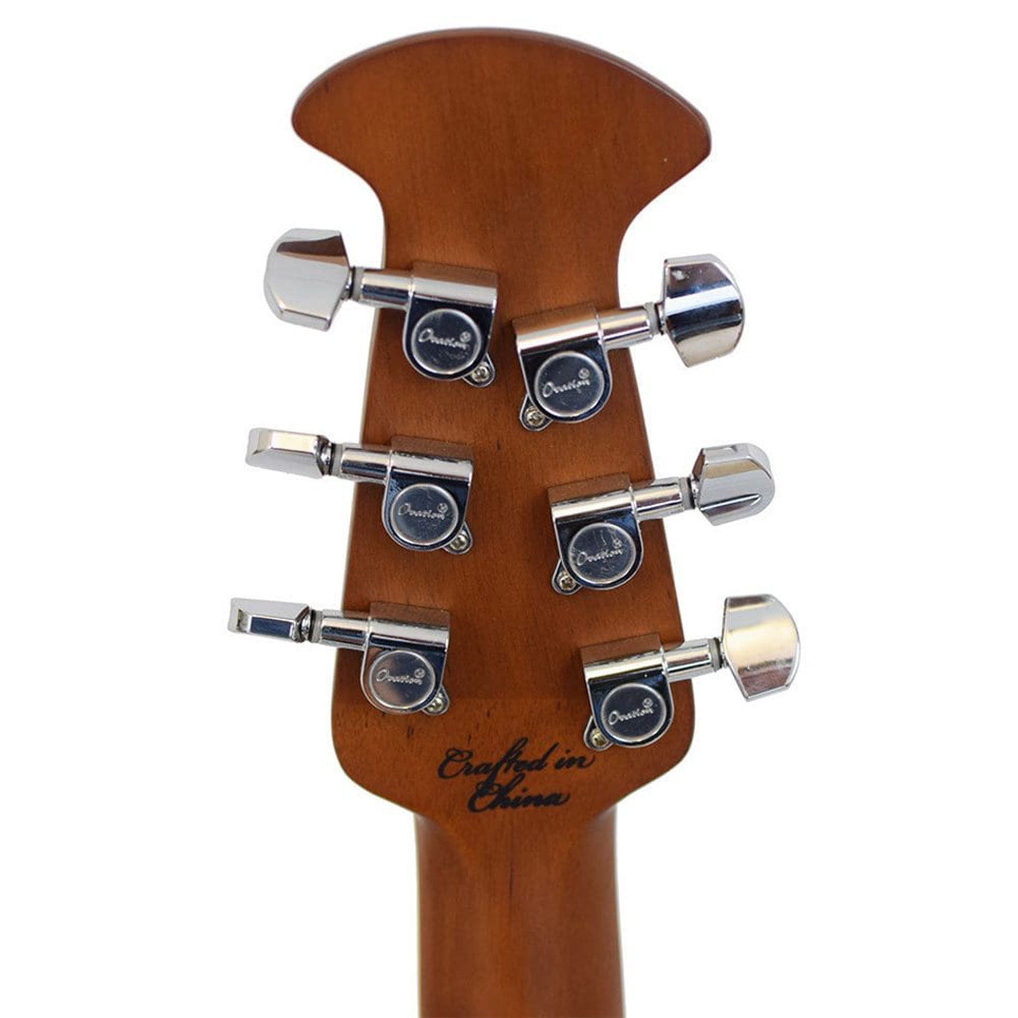 Ovation Celebrity Standard Plus Mid Cutaway Electric Acoustic Guitar - Nutmeg Burled Maple