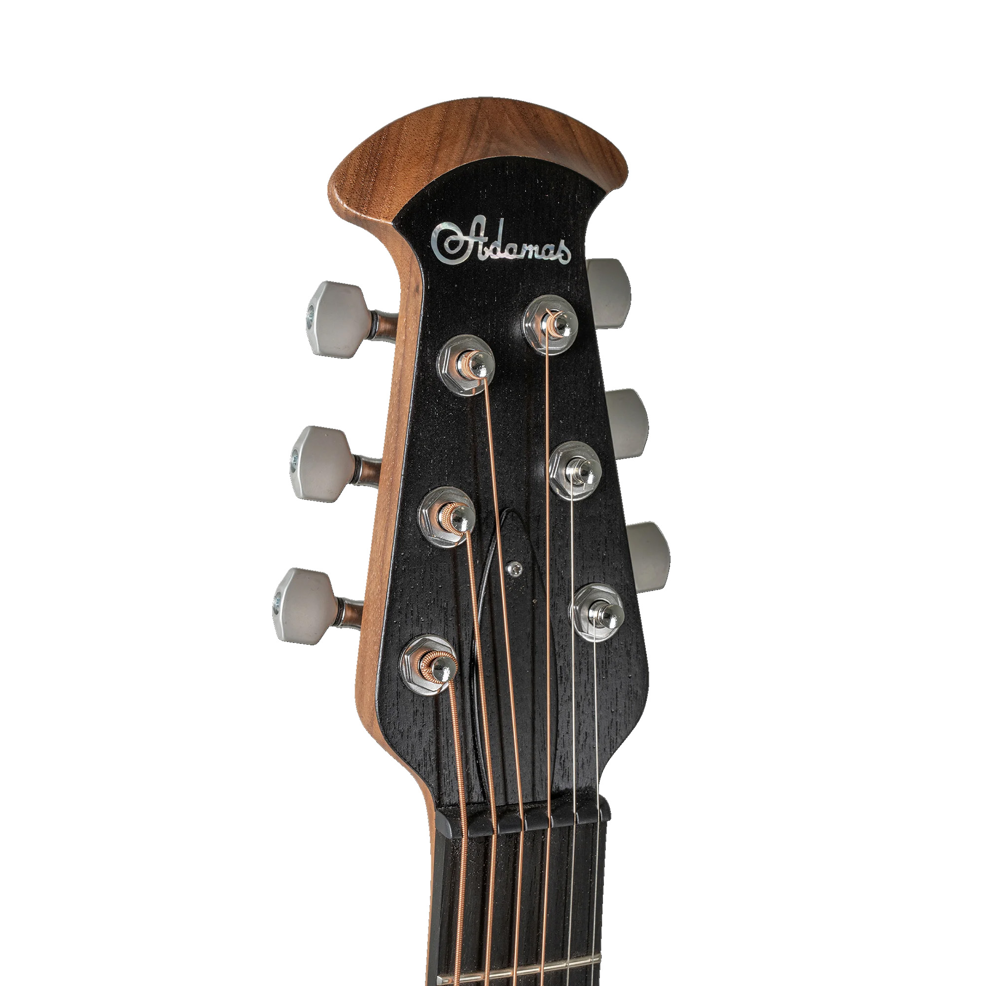 Ovation Adamas E Mid Depth Contour Cutaway Acoustic Electric Guitar - Black