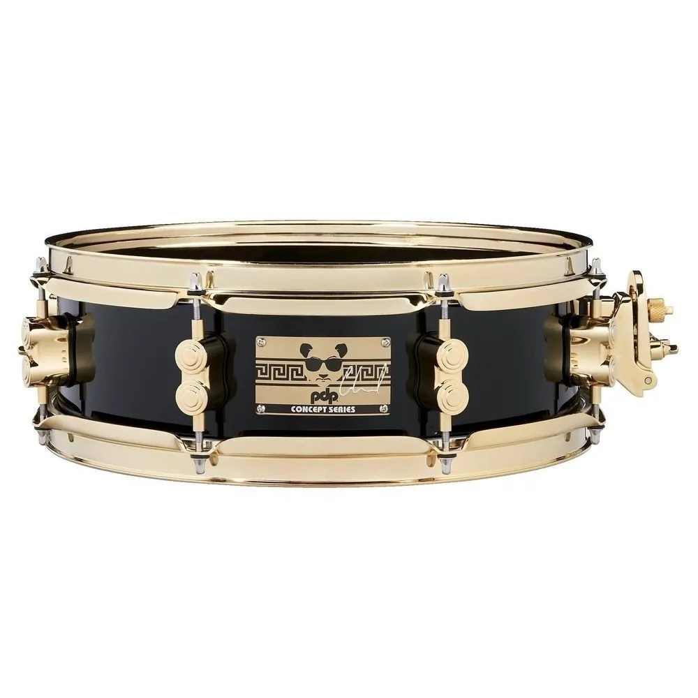 PDP Drums Eric Hernandez Signature Snare Black with Gold Hardware - 4-inch x 13-inch