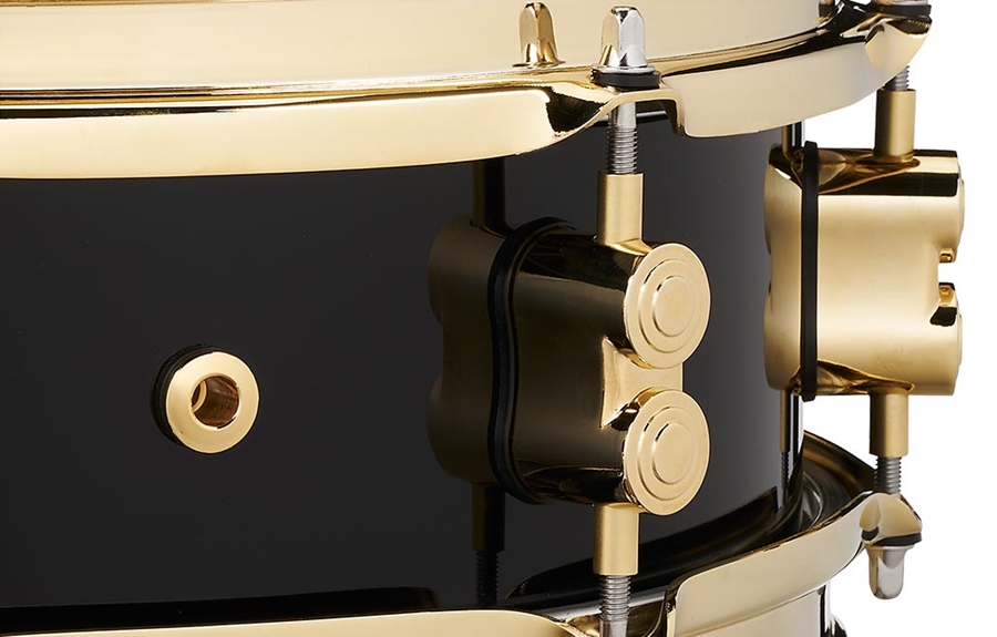 PDP Drums Eric Hernandez Signature Snare Black with Gold Hardware - 4-inch x 13-inch