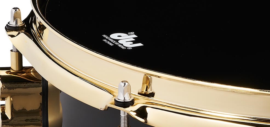 PDP Drums Eric Hernandez Signature Snare Black with Gold Hardware - 4-inch x 13-inch