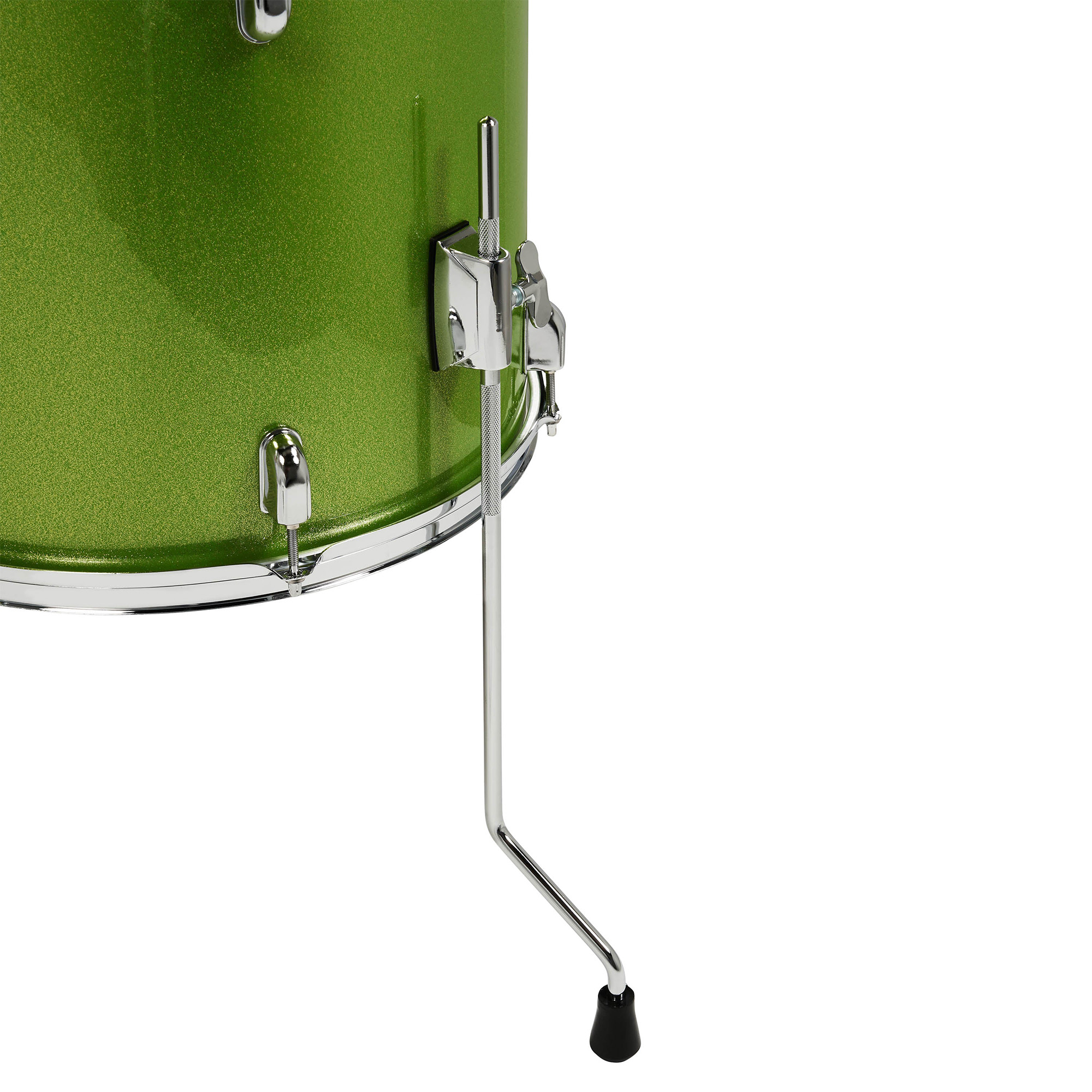 PDP Drums Center Stage 5 Pieces Drumset with Hardware and Cymbals - Electric Green Sparkle