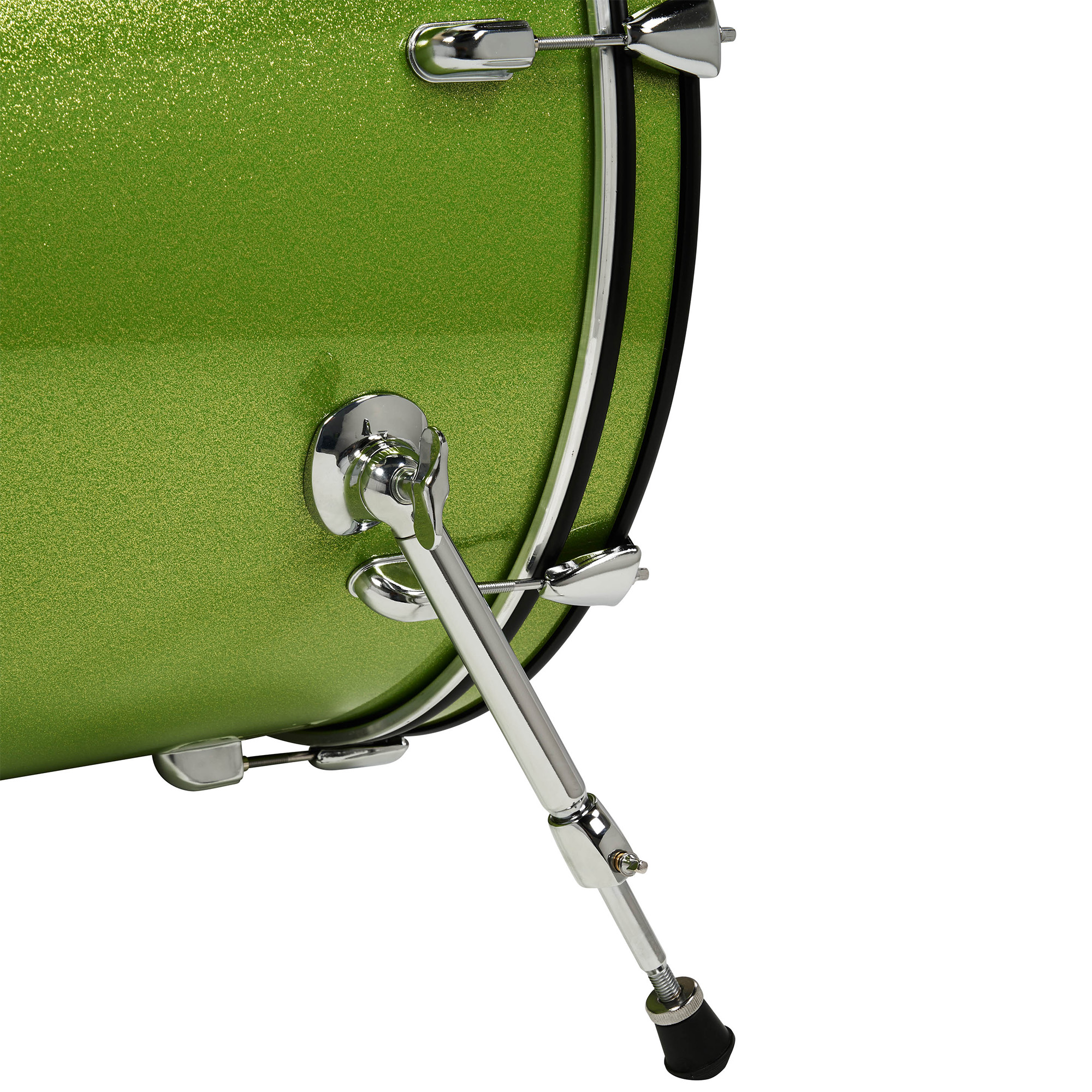 PDP Drums Center Stage 5 Pieces Drumset with Hardware and Cymbals - Electric Green Sparkle