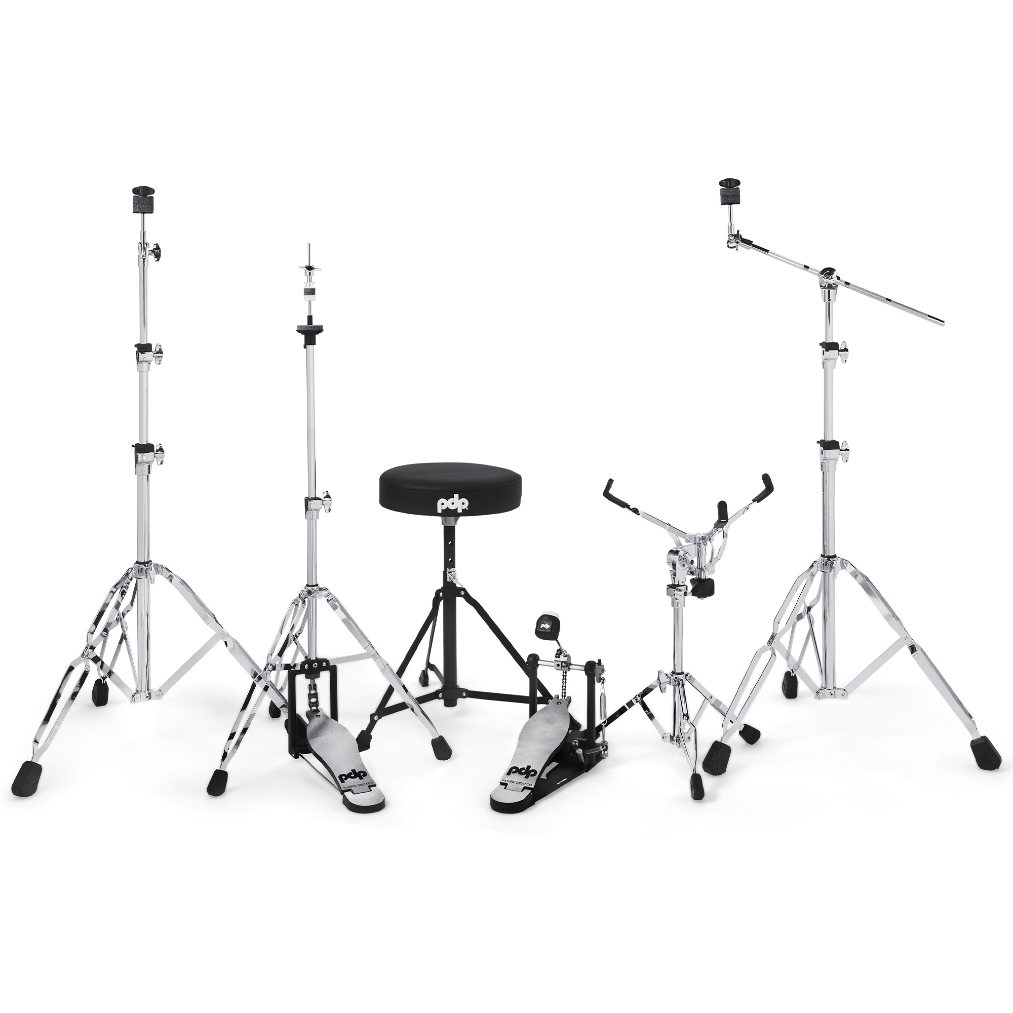 PDP Drums Mainstage 5 Pieces Drumset with Hardware and Paiste Cymbals - Pale Rose